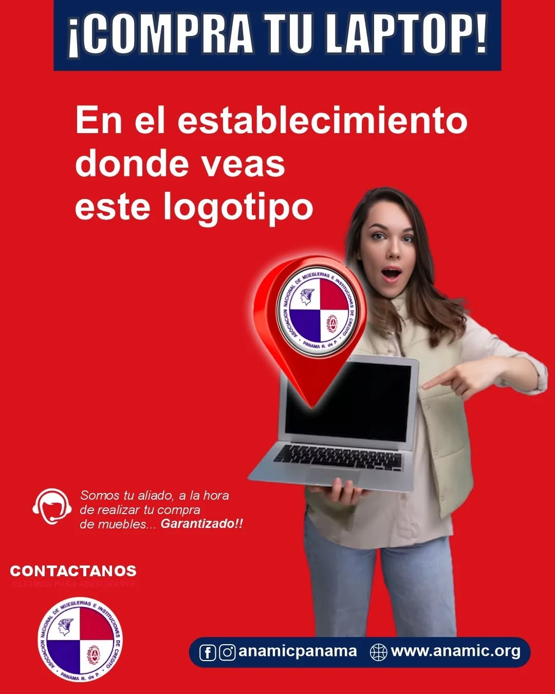 💻 ¡COMPRA TU LAPTOP EN ESTABLECIMIENTOS AFILIADOS!
🔐 Donde veas este logotipo, compras con respaldo garantizado.
Confía en nosotros para adquirir tecnología o mobiliario sin complicaciones.
🛒 ¡Evita riesgos y compra con ANaMIC, tu aliado confiable!
📞 ¿Tienes dudas?
📲 +507 6948-0489
☎️+507 220-2077
📲 Instagram y Facebook: @anamicpanama
🌐 www.anamic.org
#LaptopPanamá #CompraResponsable #ANaMICteCuida #TecnologíaConRespaldo #TuAliadoFiable