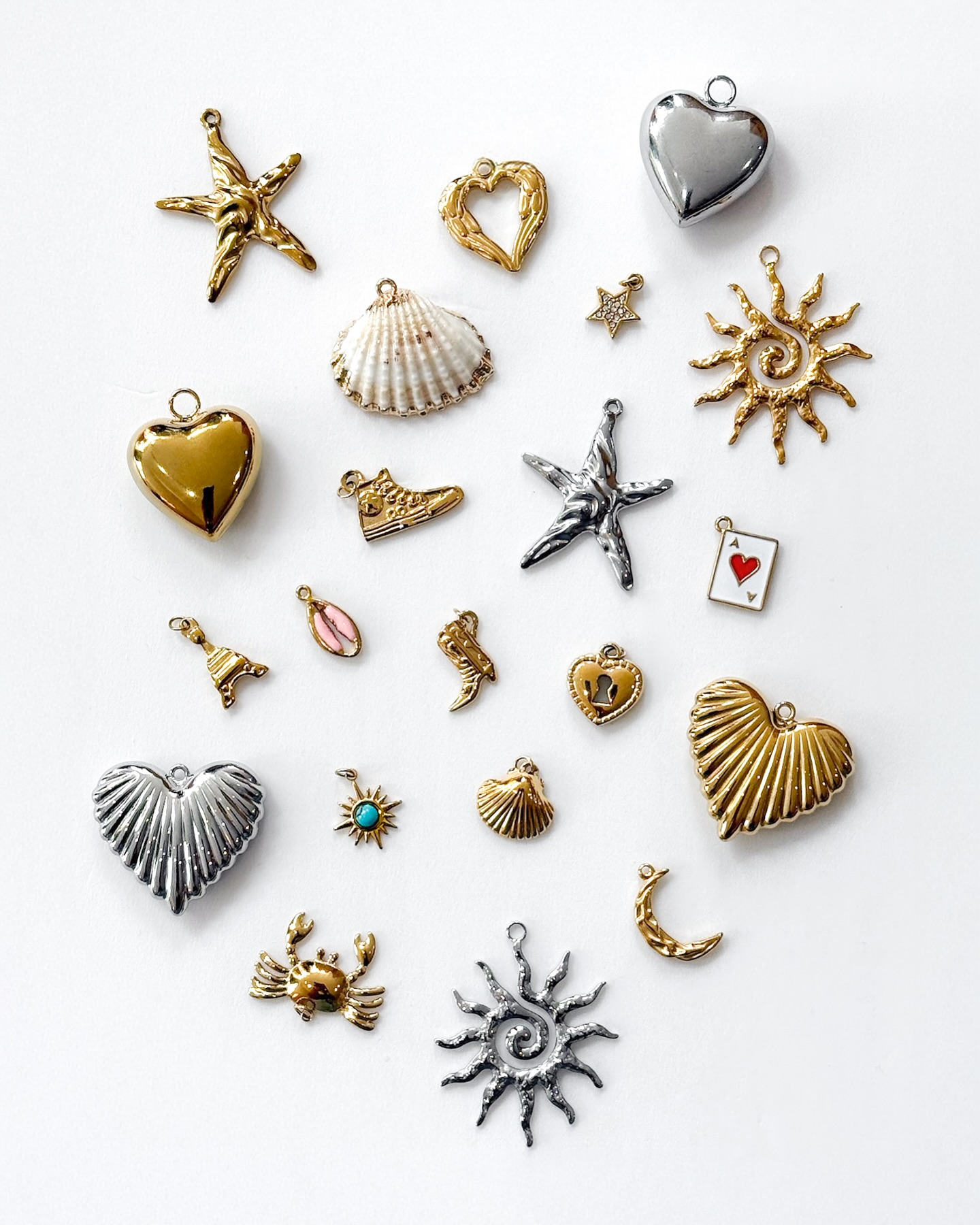 New & restocked charms! 💫 Book your appointment the create a custom piece this weekend! #charmbar #bagcharms #charmnecklace