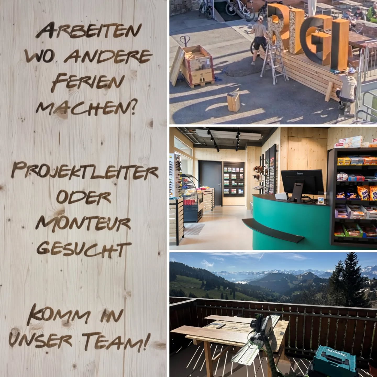🔨 Projektleiter oder Monteur gesucht!
Du willst da arbeiten, wo andere Ferien machen?
Dann bist du bei uns genau richtig!
Die Schreinerei Schürpf bietet dir:
✔️ abwechslungsreiche Projekte
✔️ traumhafte Arbeitsumgebung (ja, mit Rigi-Blick!)
✔️ ein Team, das zusammenhält
✔️ moderne Infrastruktur & viel Gestaltungsspielraum
👉 Bewirb dich jetzt – oder melde dich ganz unkompliziert bei uns!
🔗 Weitere Infos: schreinerei-schwyz.ch/unternehmen/jobs
(Link auch in unserer Bio)
#schreinerjob #projektleitergesucht #zentralschweiz #rigi #schreinereischürpf #arbeitenwoandereferienmachen