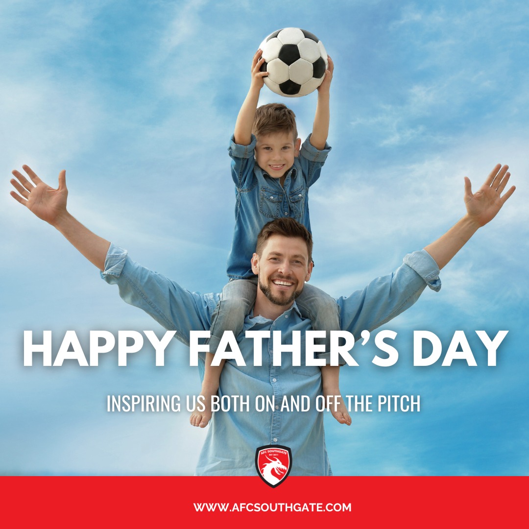 💙 Happy Father’s Day! 💙
Today we celebrate the amazing dads, granddads, and father figures who support, guide, and inspire us every day. Whether you’re cheering from the sidelines or coaching us through life’s challenges, your impact is immeasurable. 🙌⚽
Thank you for all the love, dedication, and hard work you put into making us better both on and off the pitch! 🌟
Wishing all the incredible fathers a day filled with love and appreciation! 💙
#afcsouthgate #fathersday #fathersday2025 #northlondonfootball #kidsfootball #happyfathersday