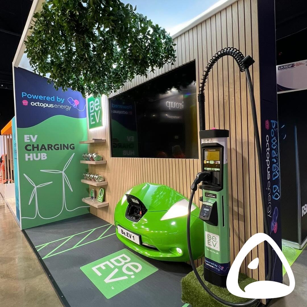 ⚡ Big energy at UKREiiF 2025!
We brought the power to Leeds with a custom 4m x 2m stand — complete with a Nissan Leaf front end! Nothing like a real prop for stand and brand impact #weareexpo #ukreiif2025 #BeEv #standdesign #exhibitions #creative #production