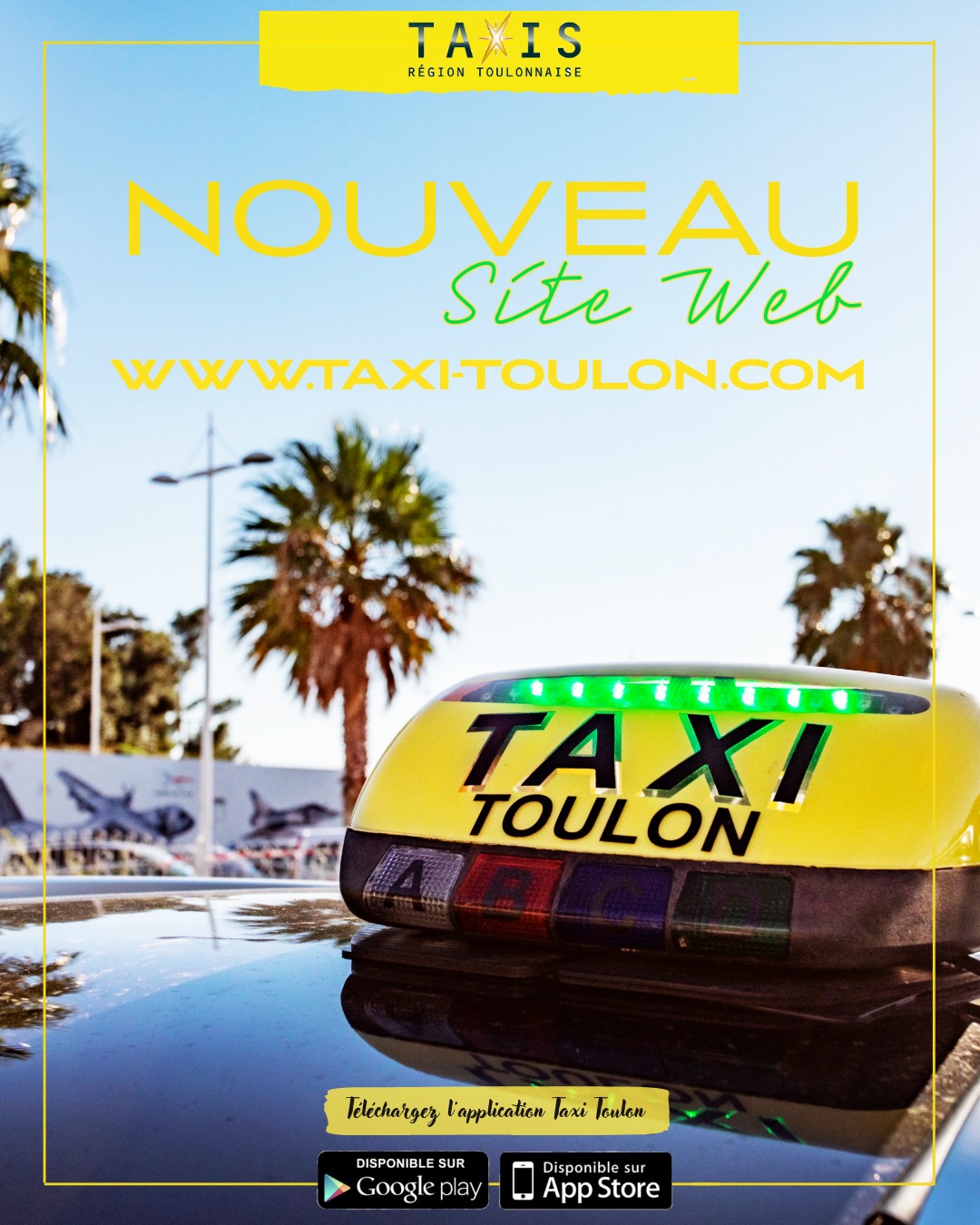 🖥️✨ Nouveau look pour notre site internet !
Notre site www.taxi-toulon.com s’est offert une petite cure de jouvence pour mieux vous servir 🚖!
✔️ Navigation plus fluide
✔️ Infos pratiques en quelques clics
✔️ Réservation simplifiée
✔️ Un design plus moderne et agréable
Que vous soyez de passage ou résident de la région, pensez à jeter un œil 👀 et à enregistrer la nouvelle adresse dans vos favoris ! Découvrez-le dès maintenant sur www.taxi-toulon.com ⚡️😎.
📲 Réservez dès maintenant votre course en nous appelant ou via l'application Taxi Toulon (disponible sur le PlayStore et l'Apple Store).
🚕 Taxis de la région Toulonnaise
📞 04 94 93 51 51
💻 Lien dans la bio
🤓 Conception : @unpeudicietdailleurs
#taxi #taxitoulon #taxivar #taxi83 #transport #toulon #villedetoulon #laseyne #lavalette #lagarde #lepradet #ollioules #provencemed #tpm #levarlunique #tourisme #reserveruntaxi #taxiàtoulon #taxidriver #taxivarois #100%toulon