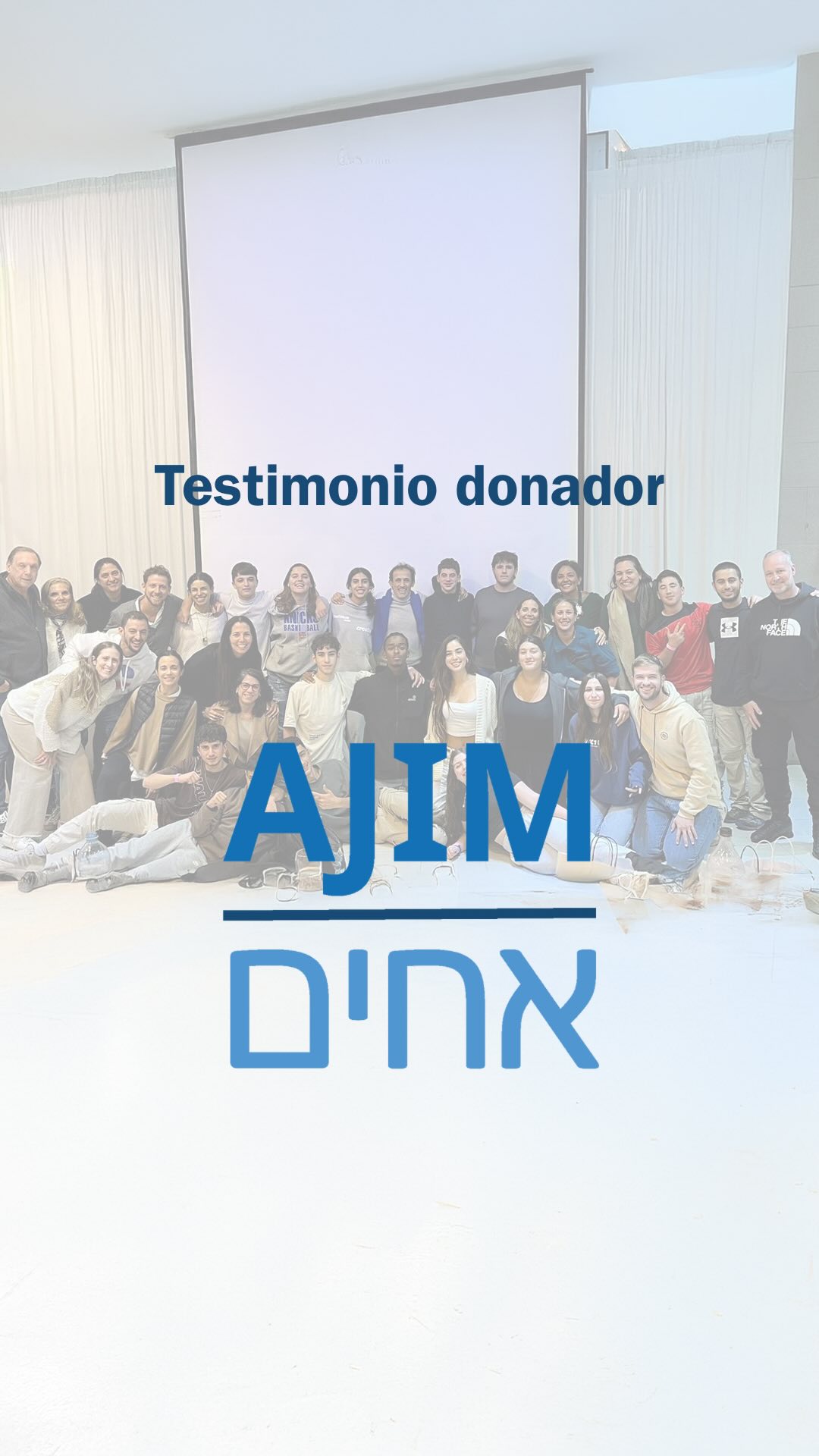 “Dar también es devolver...”
En AJIM 1, miles de personas se unieron para hacer algo grande.
Escuchá el testimonio de uno de los donantes y cómo esta experiencia lo transformó.
💛 Ya falta muy poco para AJIM 2… ¿vos también vas a ser parte?