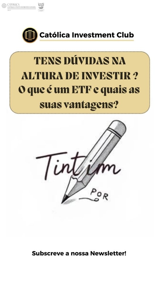 Tens dúvidas na altura de investir? O que é um ETF e quais as suas vantagens?
Neste novo episódio do Tintim por Tintim, explicamos de forma simples:�
📊 O que é um ETF (Exchange Traded Fund) e como funciona�
📉 Porque é que se trata de um investimento de gestão passiva, que replica um índice de referência�
✅ E as cinco grandes vantagens que tornam os ETFs uma escolha popular entre investidores: diversificação, custos reduzidos, liquidez, eficiência fiscal e acessibilidade
Já consideraste incluir ETFs na tua carteira? Partilha a tua opinião nos comentários.
#TintimPorTintim #CICInsights #ETFs #Investimento #FinançasPessoais #CICYourFuture