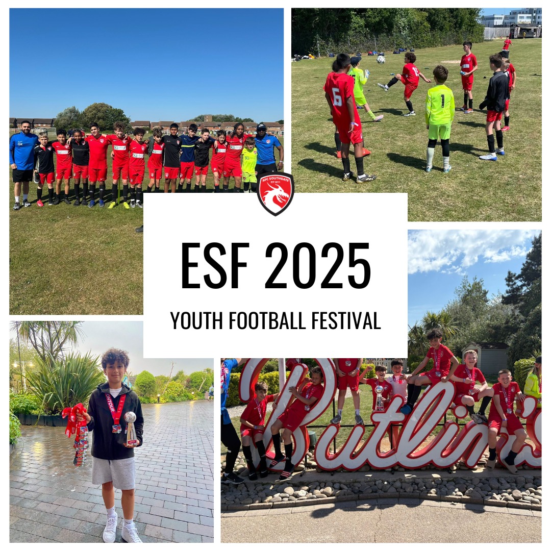 Proud moment for AFC Southgate at ESF 2025 at Bognor Regis! ⚽👏
Our U10s were unbeaten on the pitch, going the whole tournament without conceding a single goal and reaching the final, only to narrowly miss out on first place after an impressive 15-14 penalty shootout. 🥈💔
Our U12s showed amazing spirit too, finishing second in the group stages but just missing out on the semi-finals. 💪
We're so proud of every single player who represented the badge with pride, and a huge thank you to our coaches, parents and supporters for being there every step of the way!
This is what AFC Southgate is all about! ❤️
#afcsouthgate #ESF2025 #northlondonfootball #weareafcsouthgate #futurefootballstars #futurechampions #teamafcsouthgate