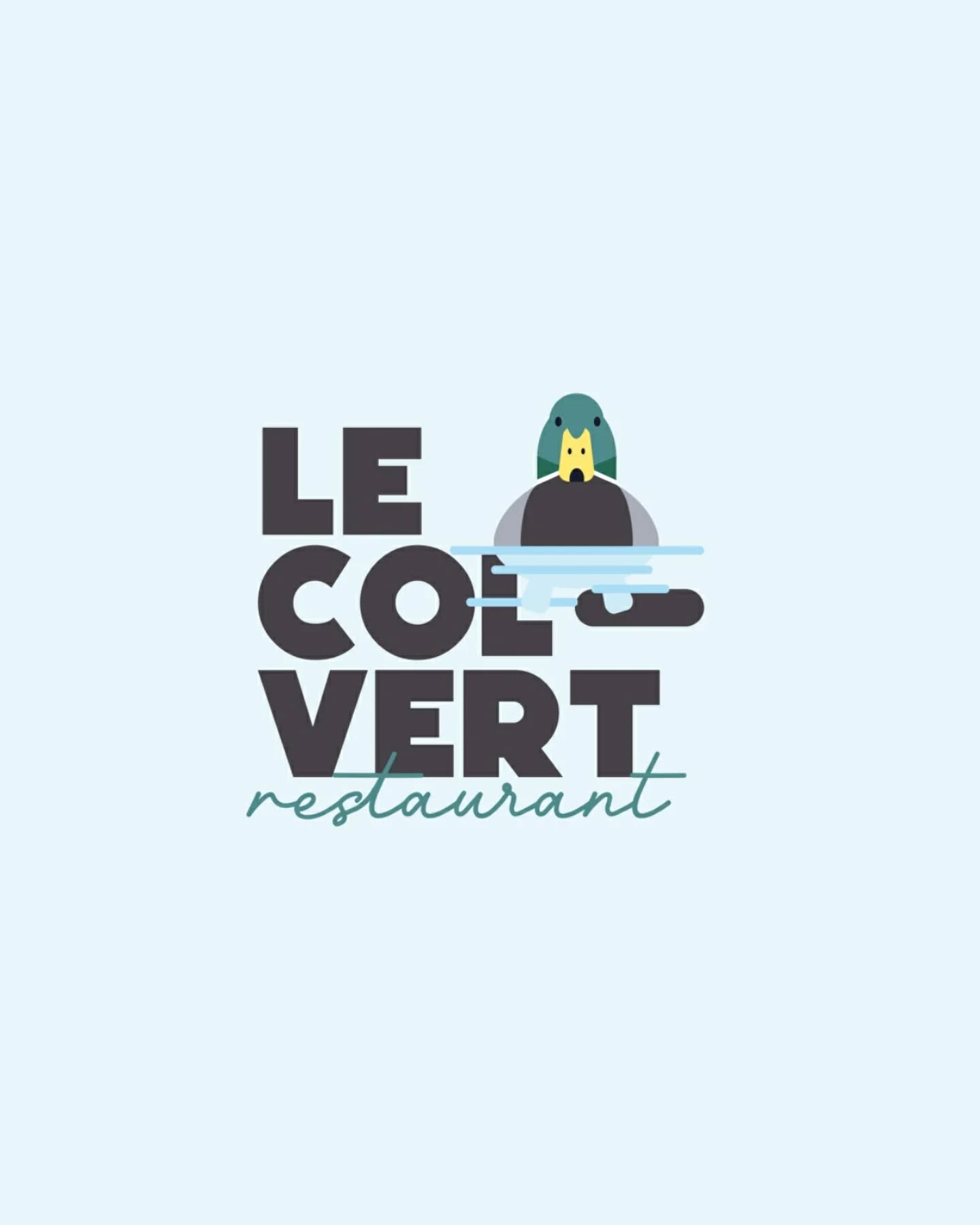 Restaurant Le Colvert × identité graphique × 2025 🦆
#exercice #identité #graphique #logotype #concept #design #graphisme #illustration #bold #impact #fun