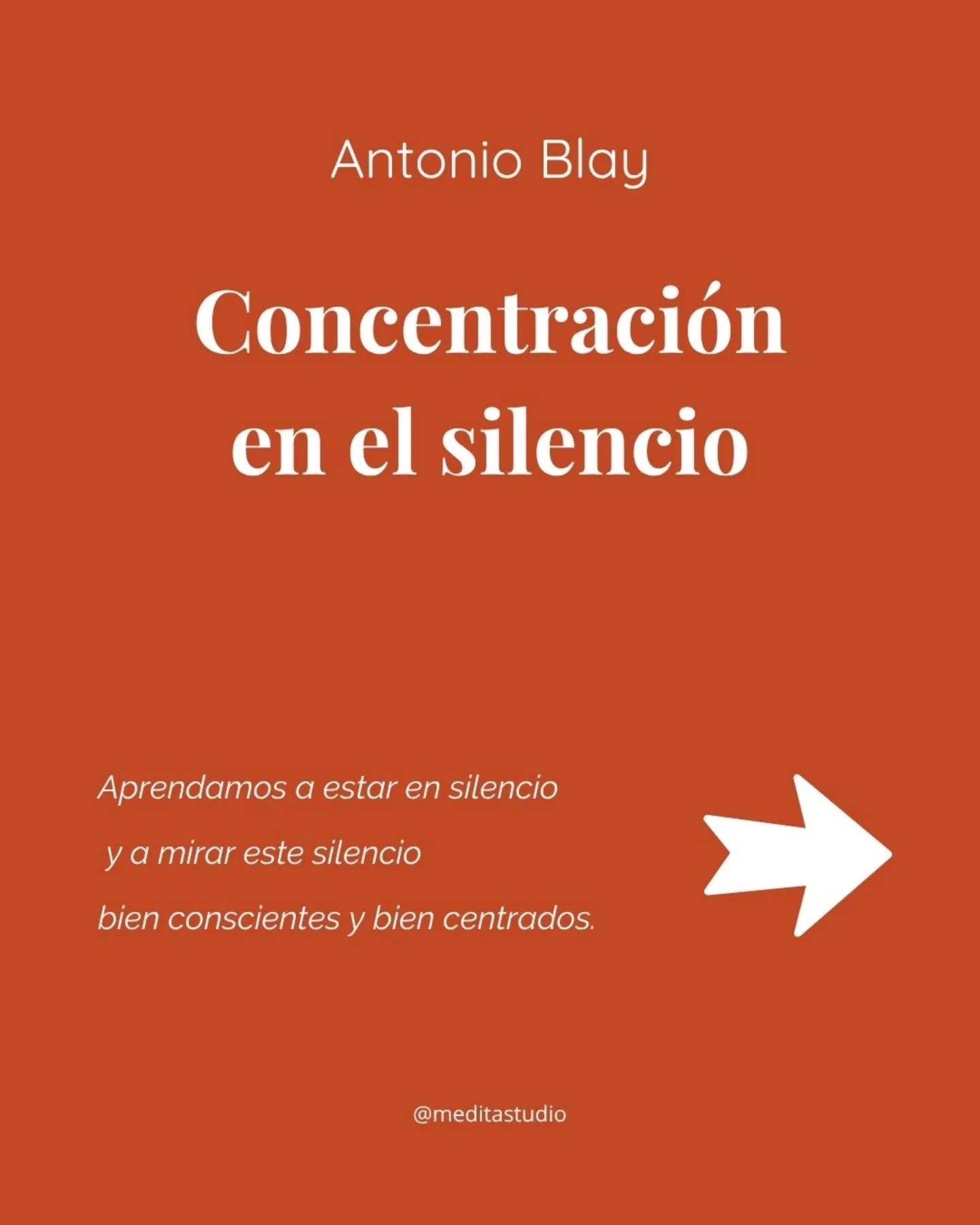 🧘♀️ ¿Y cómo practicamos el silencio interior? 🤫
📖 Os dejo en el blog el texto completo de Blay, junto con una primera práctica (de una serie muy interesante que os recomiendo) para empezar a silenciarnos…
✨ También encontraréis un fragmento de Mónica Cavallé sobre el silencio como Fuente del todo.
🌌 Hagamos silencio, ahí está todo. Somos silencio.
💫 Y también somos Medita Yoga Estudio.
📍Te esperamos en Valencia.
#TrabajoInterior #AntonioBlay #SilencioInterior #MeditaciónSilenciosa #Meditación #Silencio #MónicaCavallé #MonicaCavalle #YogaValencia