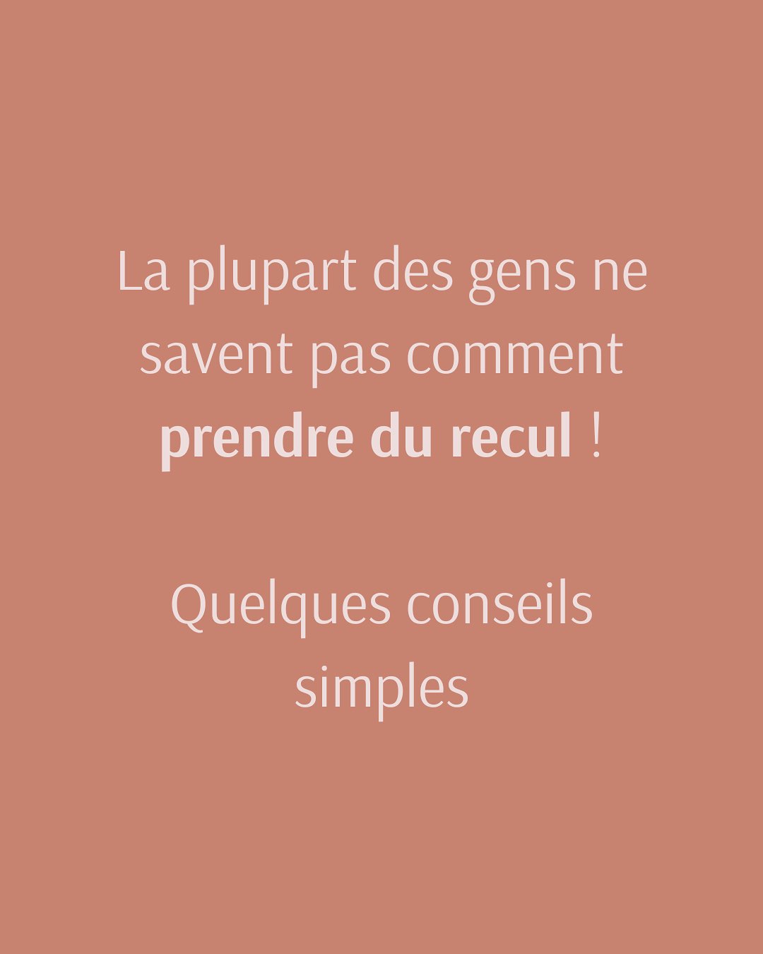 Parfois, ça ressemble à une formule magique, d’autres fois à une obligation… Mais voilà le vrai fond de l’histoire :
✨ Prendre du recul, ce n’est ni fuir, ni ignorer, ni faire semblant.
✨ C’est créer de l’espace — dans ton esprit, dans tes émotions, dans ton corps — pour voir plus clair.
Ce n’est pas quelque chose qui se déclenche sur commande.
C’est une capacité qu’on apprend, qu’on cultive avec le temps.
Et la vraie question, c’est : comment faire concrètement ?
Prendre du recul, c’est avant tout éviter de plonger dans une réaction émotionnelle immédiate face à une situation qui provoque de l’inconfort.
C’est marquer un temps d’arrêt avant que la vague n’arrive — l’observer au lieu d’être emporté par elle.
Ce n’est pas réprimer l’émotion, mais ne pas la laisser prendre le volant.
🌸
#santemantale #etreheureux #bienetremental #lacherprise #viepositive #mieuxvivre #anxiete #gestiondustress #sophro #pleineconscience #sophrologie #acceptation #bienetre #psychologie #psychologiepositive #prendredurecul