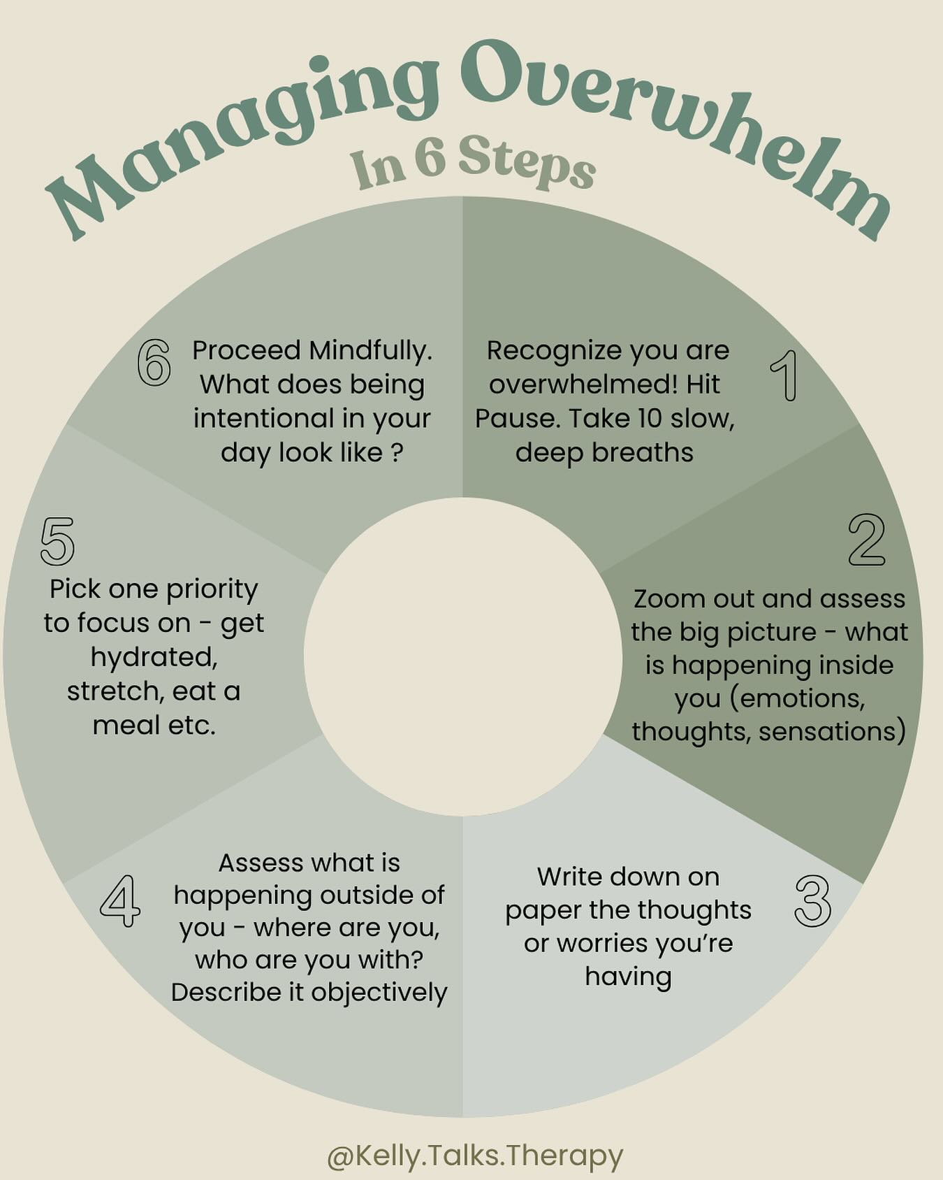 Sometimes we have a little bit too much on our plate, a bit too much on our minds and in our hearts. It seems like chronic overwhelm is becoming the norm in our daily lives. I appreciate how stressful this experience is and am here to share a few skills to ease the process. You don’t have to do all 6 steps, maybe breathing deeply is enough. Take what you need from this and leave what doesn’t serve you ✨