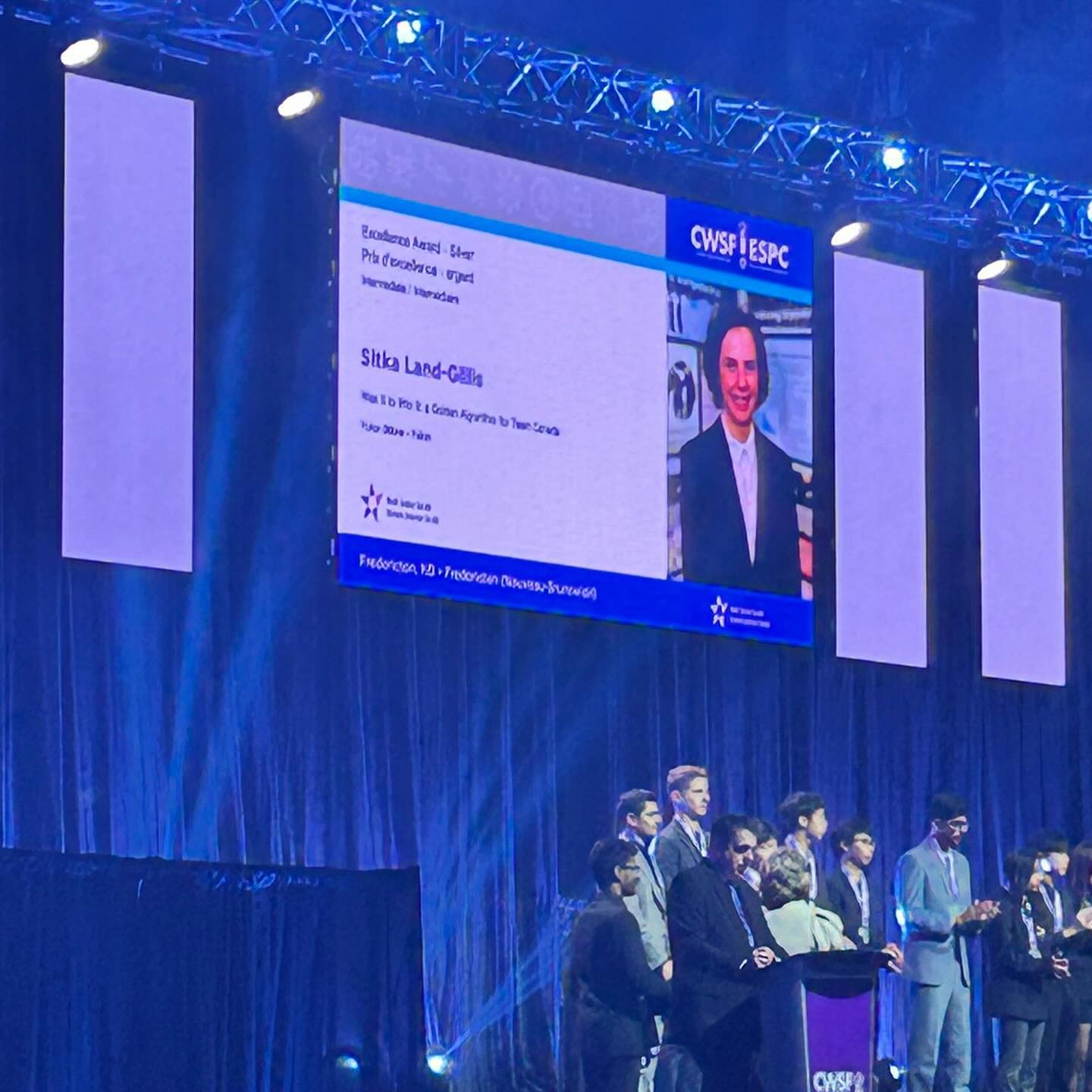 Congratulations to Sitka who won a Silver medal tonight at the Canada Wide Science Fair in Fredericton, NB!! A huge achievement and reflection of his passion and remarkable drive. What a celebration of science, discovery and youth innovation - these kids are all incredible!