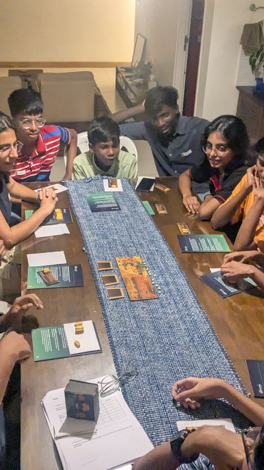 Moments before the one closest to you rat you out. A sneak peek into our latest boardgame Among 12 - a social deduction experience filled with trust, betrayal, and strategy. In the game, everyone is working to complete a shared mission but some players are secretly trying to sabotage it from within. Can you figure out who they are before it's too late.
Coming soon