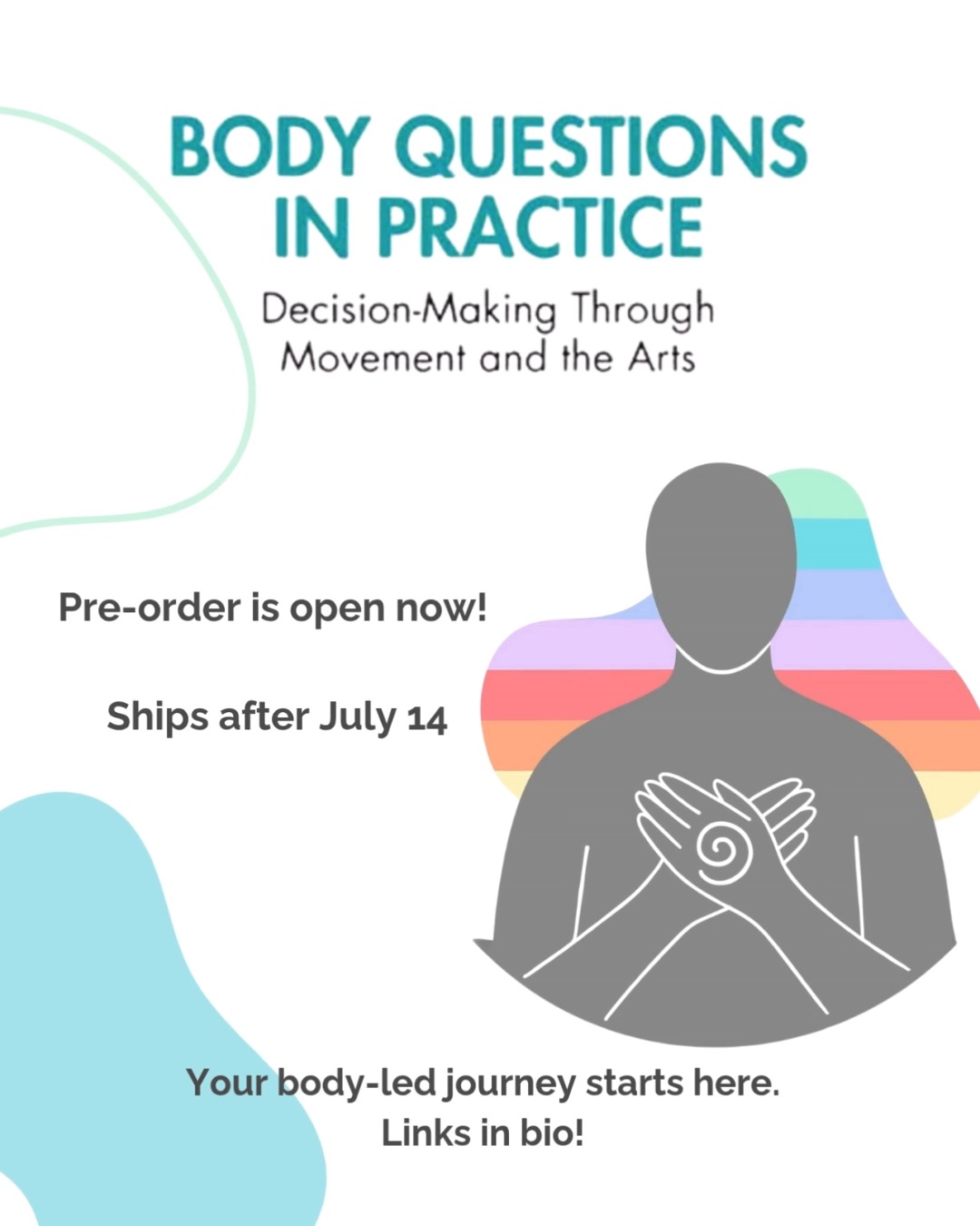 ✨ Book Launch! ✨
We're thrilled to introduce Body Questions in Practice — a multimedia guide for navigating life’s transitions through the wisdom of the body.
Blending movement, original music, journaling, and illustration, this book invites you to listen to what your body is saying — and respond with confidence, clarity, and creativity.
Whether you’re a therapist, artist, educator, student — or simply someone curious about your own body and life journey — this book is for everyone. No prior experience needed.
🩰 For all levels
🧠 Grounded in dance movement therapy
🎶 Full of case studies, reflective practices & more
Let’s move through change, together. 💫
📚 Available to pre-order now — link in bio!
#wellbeing #artsinhealth #creativeHealth #dancemovementherapy #reflexivity #CreativePractice #SomaticExploration #MovementMatters #BookLaunch #WellbeingThroughMovement #youtimeredefined #thebodyhotel