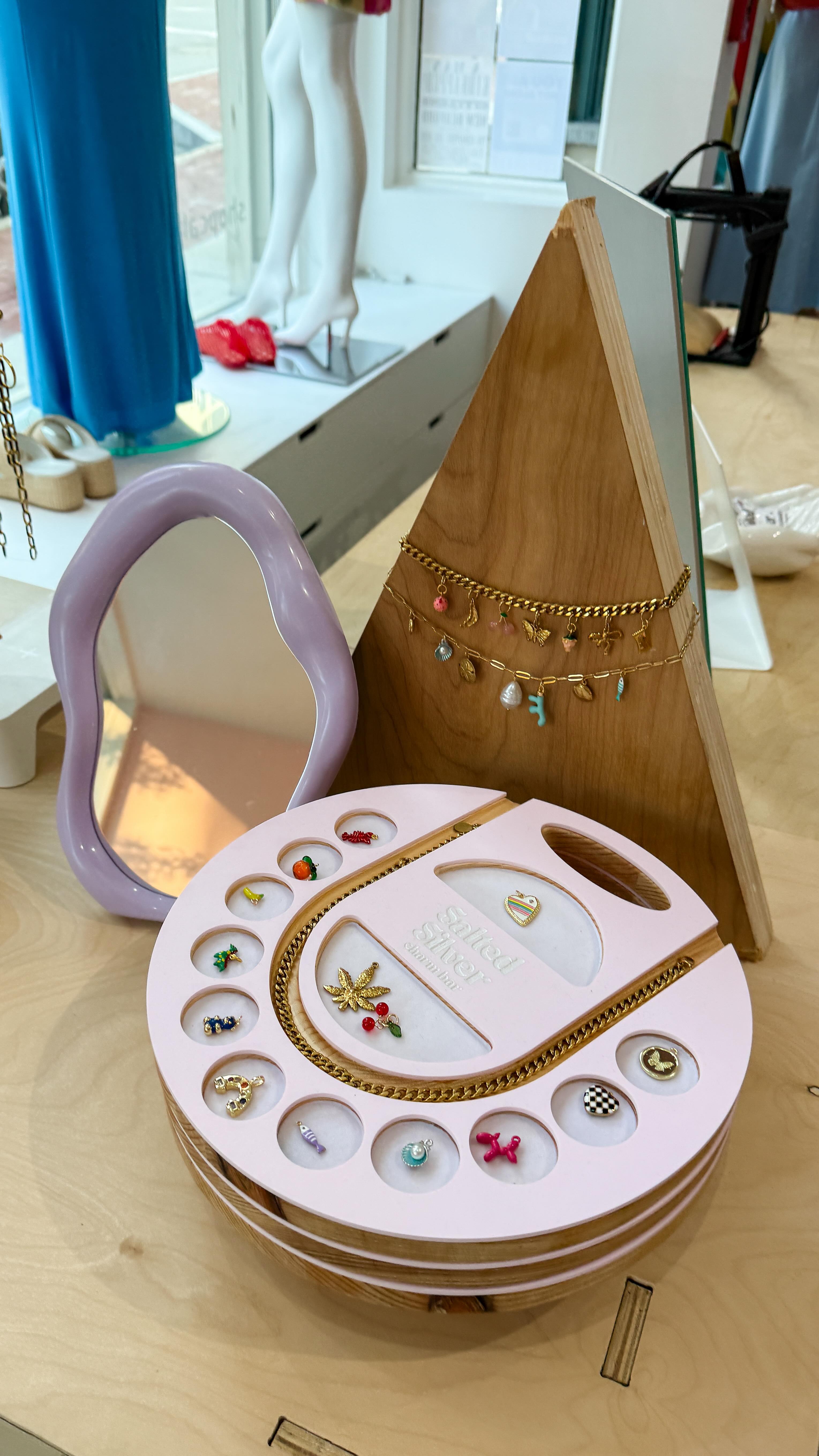 Create the perfect charm stack with us this weekend @shopcalico 🐚 Go to saltedsilverma.com for appointments—or just drop in and check out what’s new!