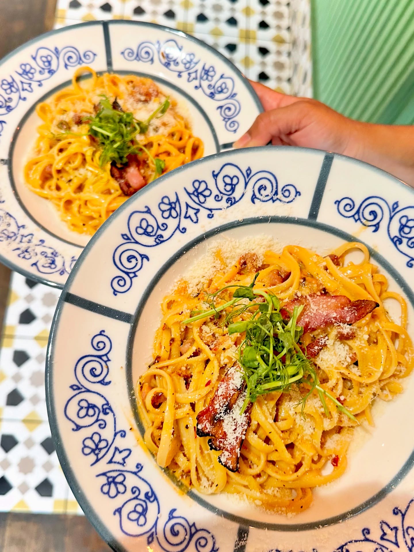 We are obsessed with our new plates ๐๐คญ
Pictured: Calabrian Carbonara ๐ถ๏ธ๐
#Bistro66Beeston