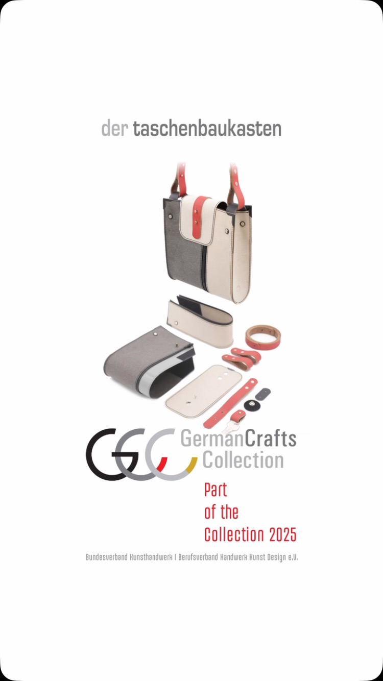 Die Jury hat getagt und wir sind mit unserem #taschenbaukasten Teil der zweiten German Crafts Collection!
Zu sehen sind wir dann im @Handwerksform Hannover vom 22. November bis 14. Dezember 2025.
Unser taschenbaukasten erfüllt durch seine #modularität unterschiedlichste Ansprüche an Funktion und Gestaltung. Größer, kleiner, auffallend, zurückhaltend, alles ist möglich!
#übermakel #kunsthandwerk #ausstellung #germancraftscollection2025