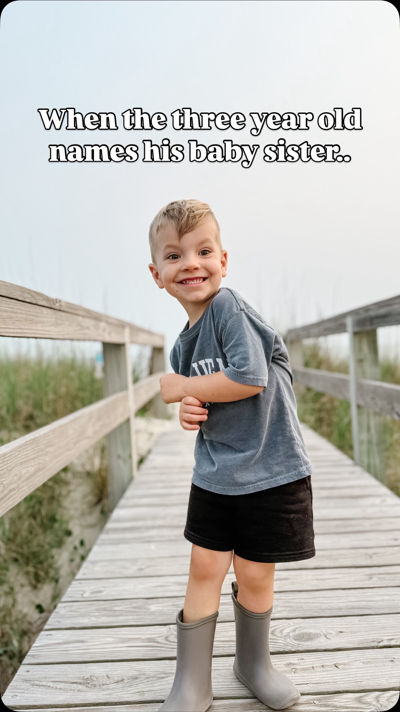 Baby sister, you are already so loved by your big brother. He talks about you all day, every day and he truly can’t wait to meet you 🫶
… and I promise we won’t name you Bologna.