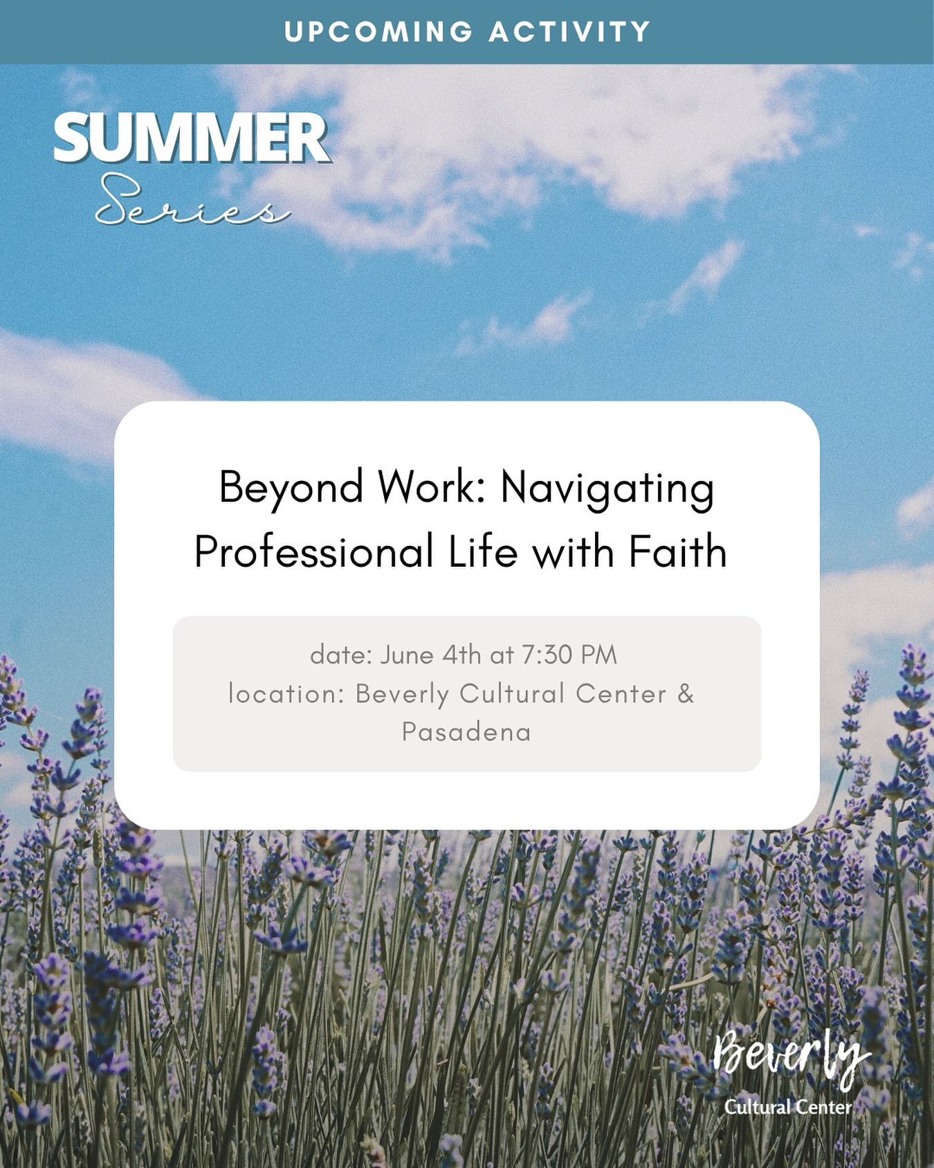 How can we live out our faith in the workplace? Micky Ferguson, a postproduction coordinator, shares her journey of staying true to her values while working in the fast-paced world of television. Join us tomorrow for a candid conversation about purpose, integrity, and bringing faith into everyday work. If you can, please bring a small appetizer to share with the group. Thanks!
#faith
#youngprofessionalwomen
#losangelescatholic
#opusdei
#beverlyyps