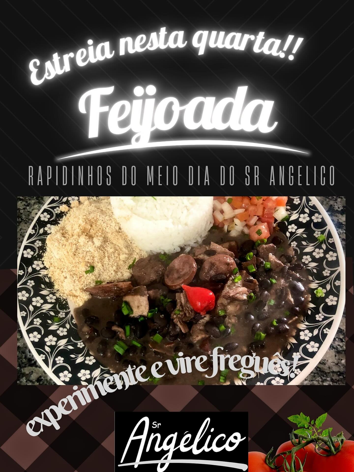 Novidades por aqui, na estreia dos rapidinhos do meio dia, pratos rapidos, servidos das 12 as 13:00hs aqui no Sr Angelico. Nesta QUARTA! #srangelico #feijoada #gonçalvesmg