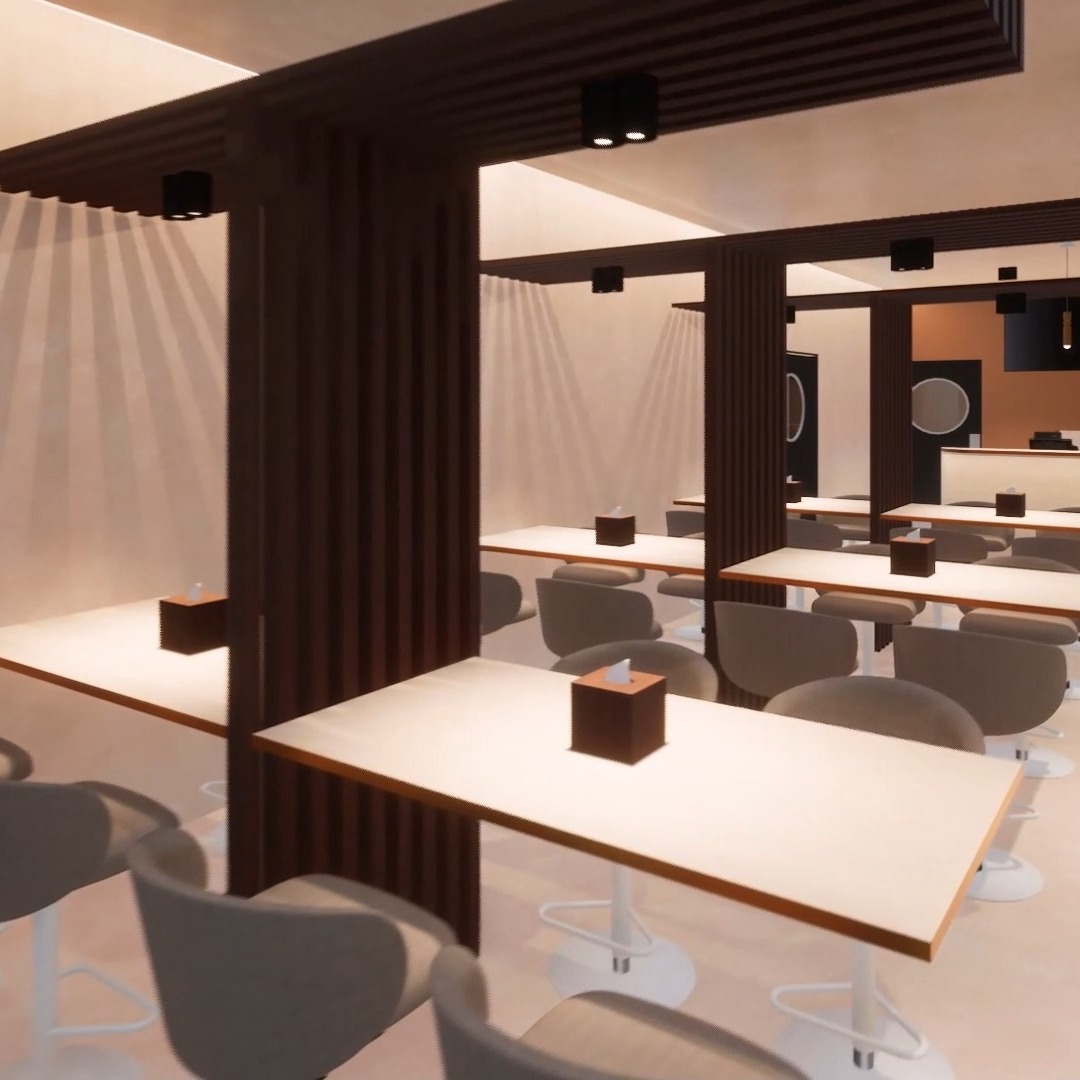 Welcome to the future of casual dining where speed meets sophistication. This design concept blends the rich indulgence of gourmet burgers with an interior design rooted in simplicity, elegance, and warmth. From clean architectural lines to refined textures and thoughtful lighting, every detail invites a premium experience.
Designed for efficiency. Built for comfort. Made to impress.