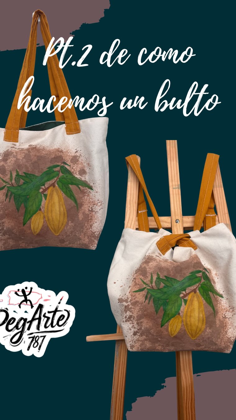 Este pedido fue más que especial: me pidieron una pieza única para guardar todo su material educativo sobre el proceso de hacer chocolate — desde el grano hasta la barra 🍫🌱
¿La inspiración? El cacao.
¿El resultado? Una tote que también es backpack.
¿Lo más cool? ¡Lo hicimos en PegArte787!