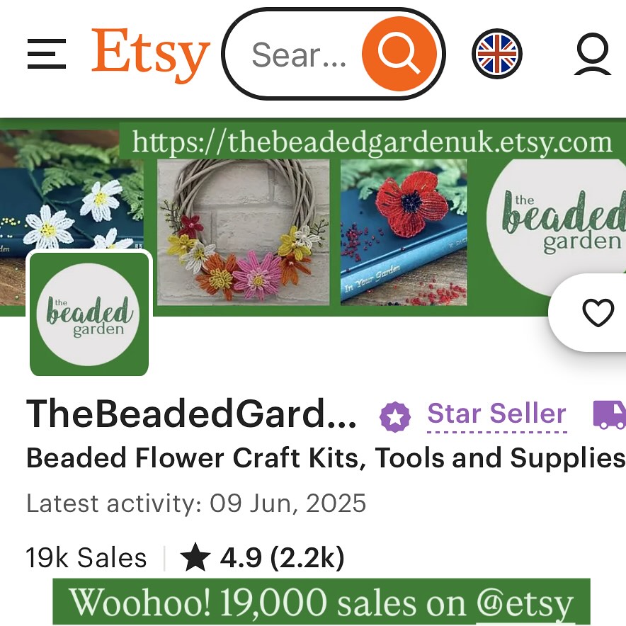 We’ve just made our 19000th sale on @etsy 😁🥰🤗
#etsy #etsyshopowner #etsyselleruk #etsysmallbusiness #etsyshopuk #achievement #19000 #sales