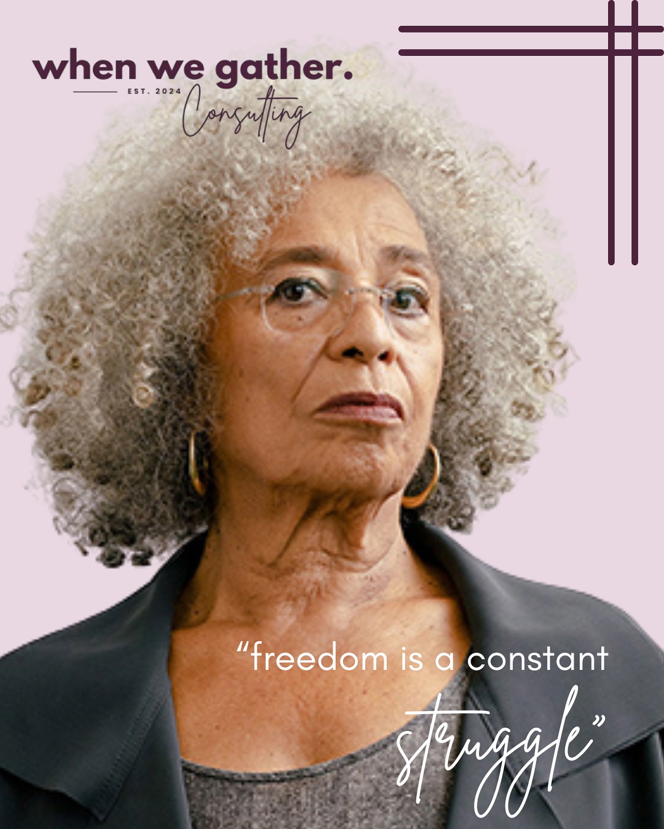 Angela Davis reminds us that liberation is not a destination; it’s a practice. This week as we have been gathering at #GetFreeReunion, we’re holding her words close.
At When We Gather Consulting, we believe that our leadership begins with collective care and the refusal to shrink. We exist to help Black women leaders lead with their full selves. Grounded in their values, affirmed in identity, and surrounded by community.
This gathering is a homecoming. Thank you @blackfeministfuture for calling us in.