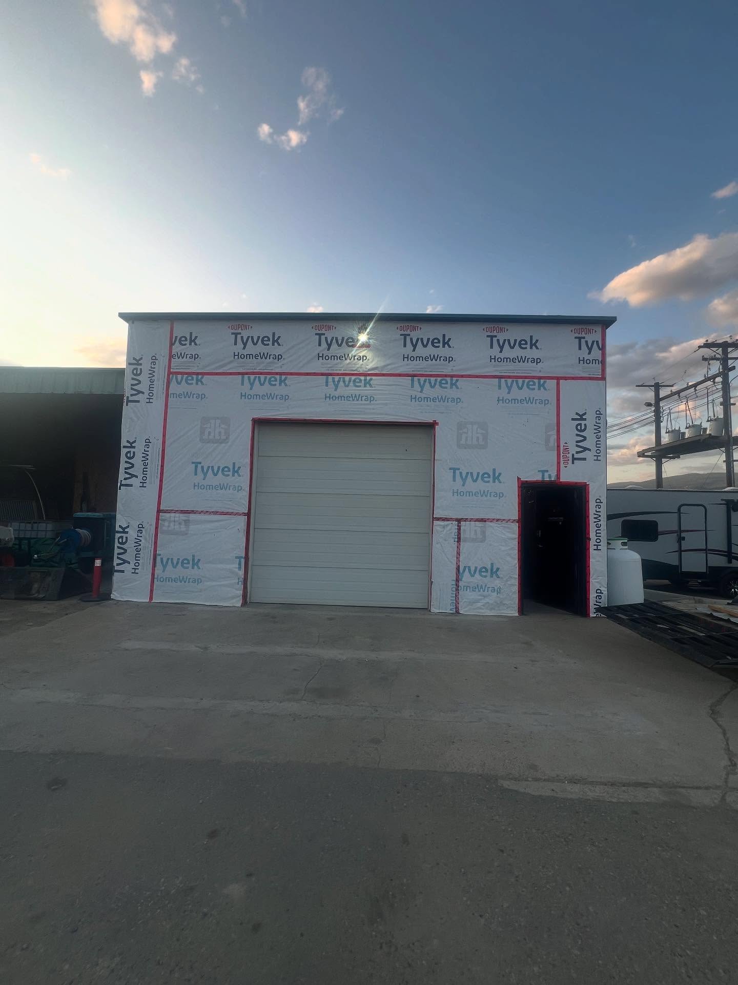 Its been a long time coming. Prep work is getting done and we started installing cladding in front of the building slowly coming together #tapcontracting