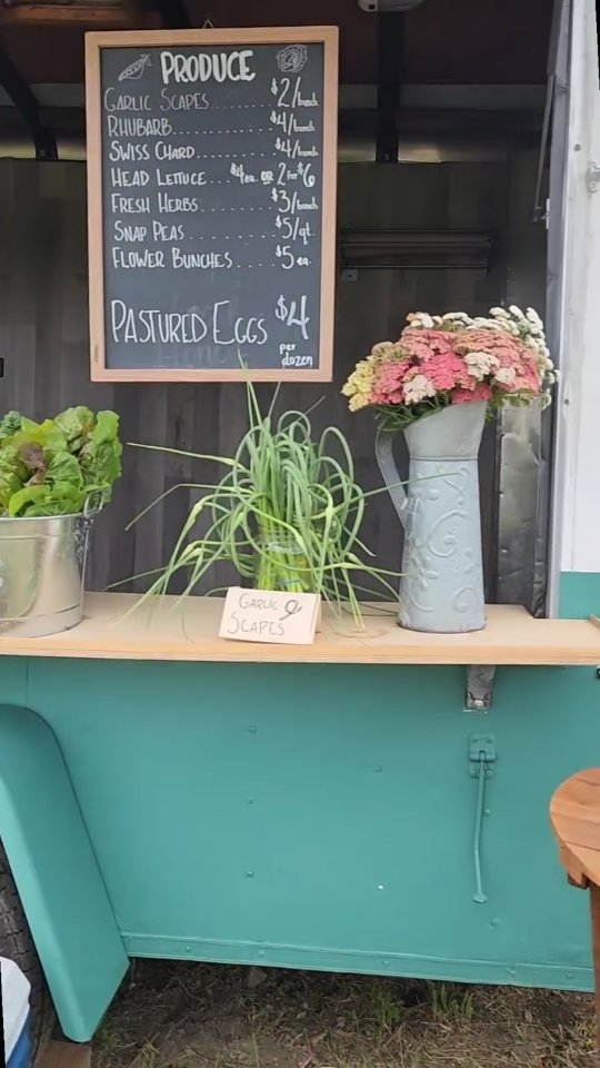 COME GET IT!
š
We've got fresh produce on the shelves & pork in the cooler! There are Amish baked goods up the road and fresh strawberries down the road. What a day for a trip to farm country!
Our stand is self-serve, but we'll be bouncing back and forth all morning restocking and saying hello. Open until 1 today!