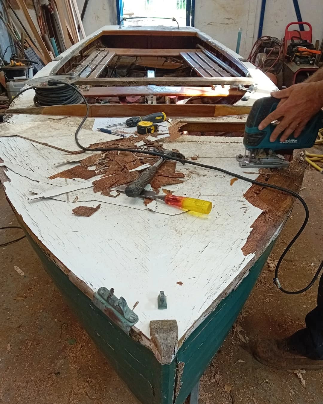 Sprite 14 in the workshop for restoration work.