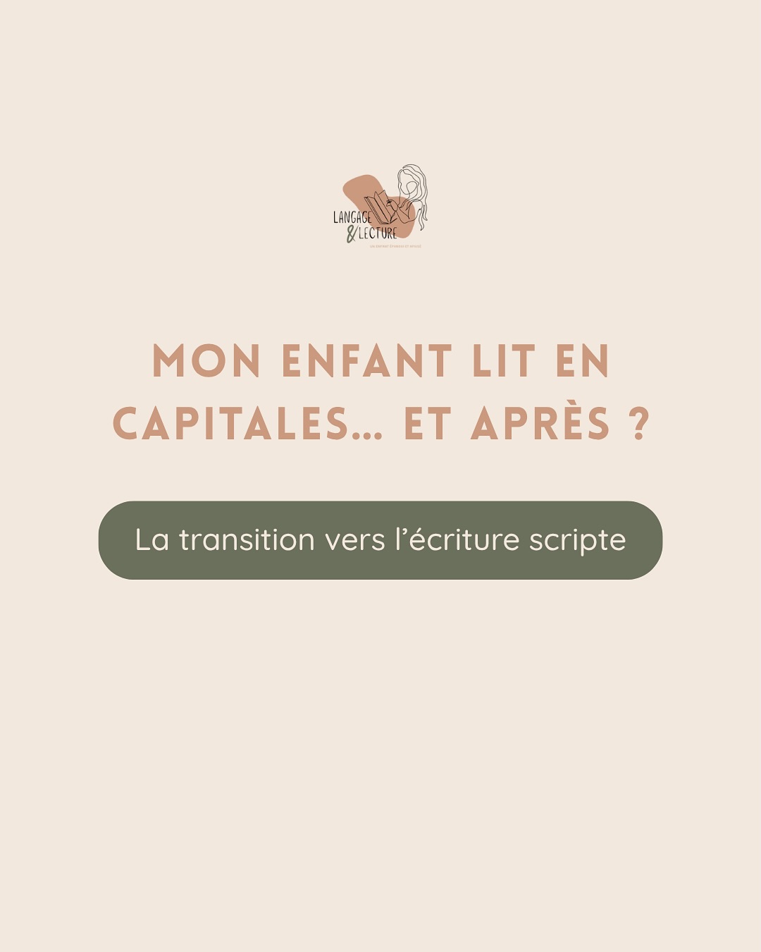 Votre enfant lit en capitales… comment passer à l’écriture scripte?
C’est une question qu’on me pose souvent, et elle est tout à fait normale ! 💬
Les lettres majuscules sont un excellent point de départ : elles sont simples, bien distinctes, et permettent à l’enfant d’entrer dans la lecture avec confiance.
Mais pour lire la majorité des livres, des histoires, des panneaux du quotidien… il va falloir faire un petit pont vers l’écriture scripte ✨
🎯 Pas de panique :
✅ Votre enfant n’a pas besoin de tout réapprendre
✅ Il suffit de l’aider à faire le lien entre les écritures
🎲 Et pour ça… le jeu est votre meilleur allié !
Dans ce carrousel, je vous explique comment fonctionne cette transition, et surtout comment accompagner votre enfant avec bienveillance et efficacité.
🌼 Et pour vous y aider encore plus,
je vous offre une activité ludique à imprimer (parfaite pour faire le lien capitale/scripte en s’amusant) !
👇 Pour la recevoir, likez ce post et commentez simplement « abeille » sous ce post 🐝
Je vous l’envoie en message privé !
⚠️ FIN DE L’OFFRE : mercredi 18 juin
📌 Pensez à enregistrer ce post pour y revenir plus tard,
❤️ Et à le partager à d’autres parents que ça pourrait aider !
Visitez ma boutique, vous y trouverez de nombreuses activités ludiques autour du langage et de la lecture 📖! (Lien en bio)
#apprentissagedelalecture #lettresmajuscules #lecturecp #parentsinformés #soutienscolaire #jeueducatif #montessoriàlamaison #maternelle #apprendrealire #sondeslettres #lettrescapitales #lettresscriptes #lireencapitales #lireenscriptes #apprendreensamusant #apprendreenjouant