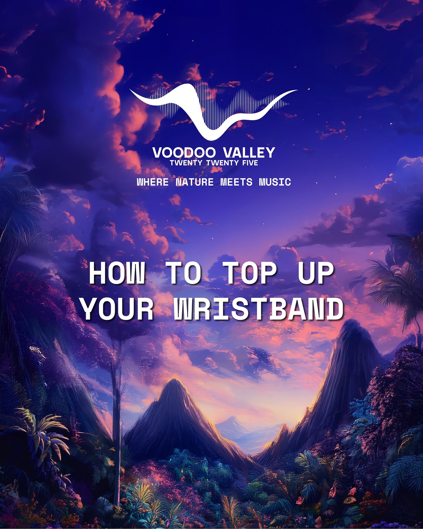 Need to top up your wristband?
Just head to the top-up counter or ask any AtomX representative for help!
#voodoovalley #voodoovalley2025