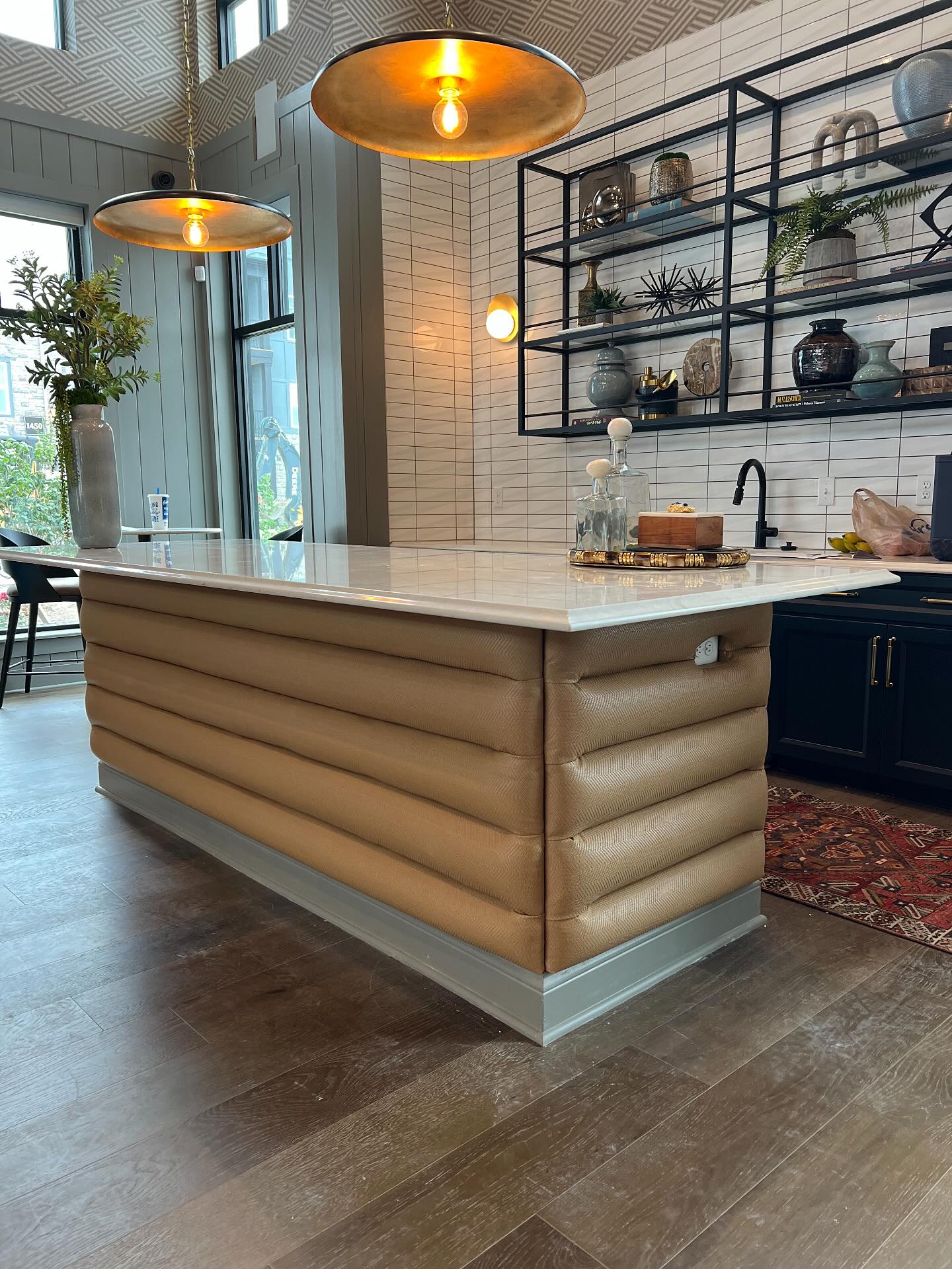 Our first time using @fastmountltd panel clip system for this beautiful upholstered paneling was a real pleasure. Big thanks to their whole crew for making it easy to get set up for smooth, clean installations. Isn’t that a nice, crisp finish?