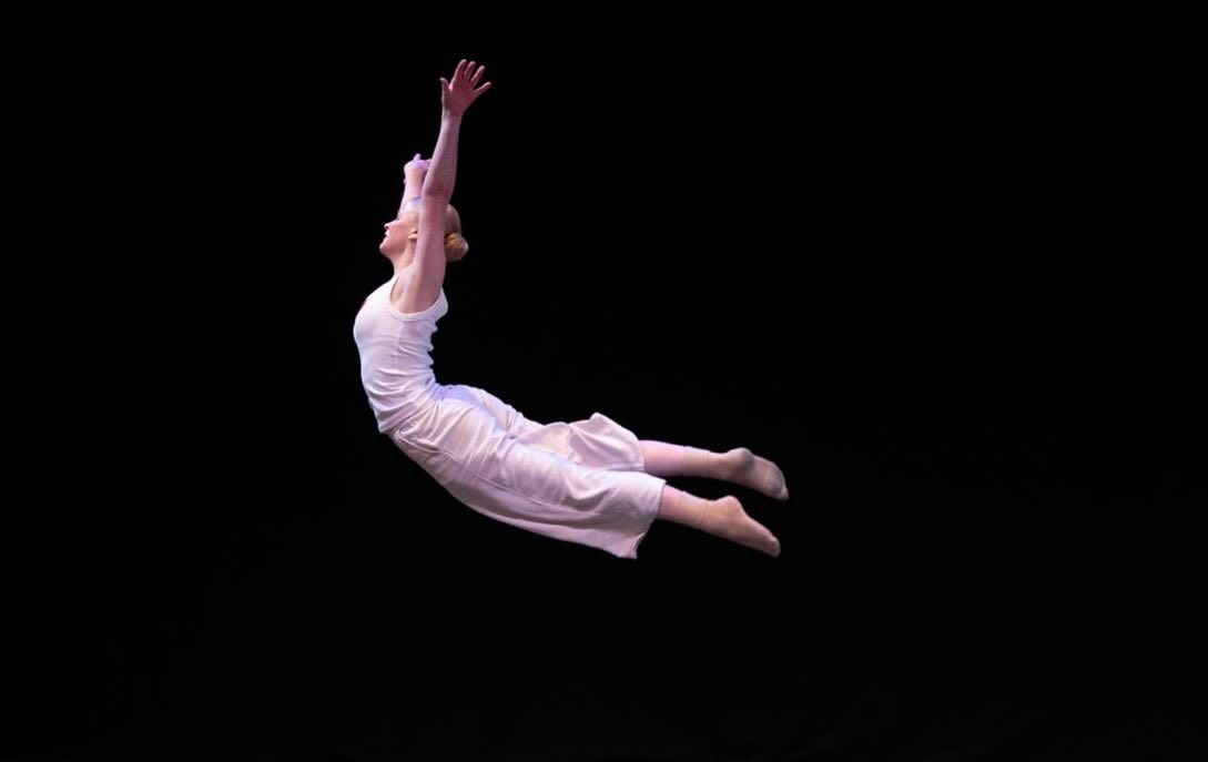 Absolutely love this photo of Imogen @tonbridgedancefestival by @b_and_c_photography02 Caught in flight!