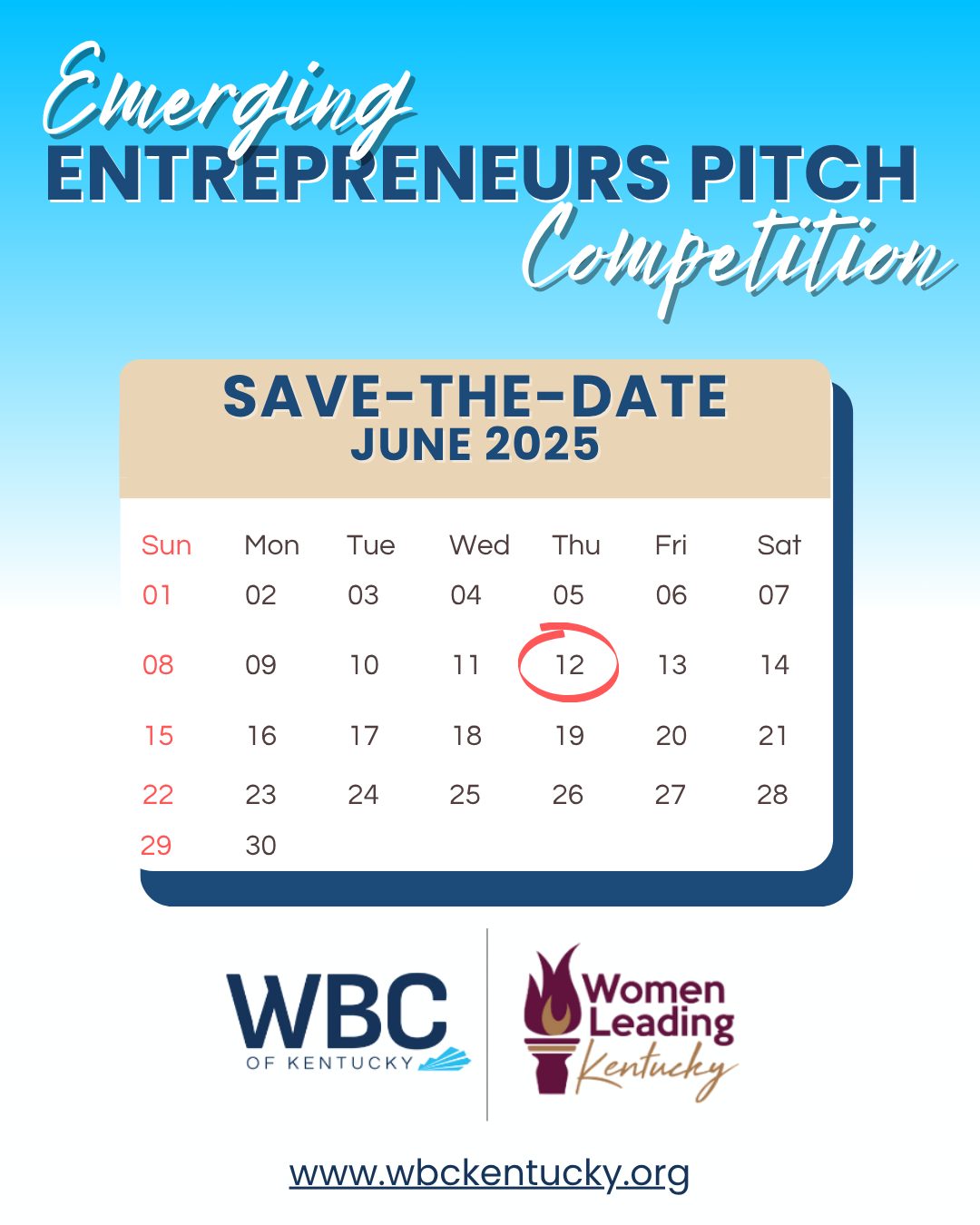 Mark your calendars and grab your seats — the Emerging Entrepreneurs Pitch Competition is almost here!
📅 June 12
📍 Lyric Theatre, Lexington
🌟 4:45 PM – 7:30 PM
Come support women-led startups as they pitch for funding and showcase their BIG ideas. It’s a night of celebration, inspiration, and networking.
Register now by clicking the link in our bio or copy and paste this link in your browser: 🔗 bit.ly/4krMSkm
#WBCKentucky #PitchCompetition #SupportWomenEntrepreneurs #LexingtonEvents #InnovationInKY