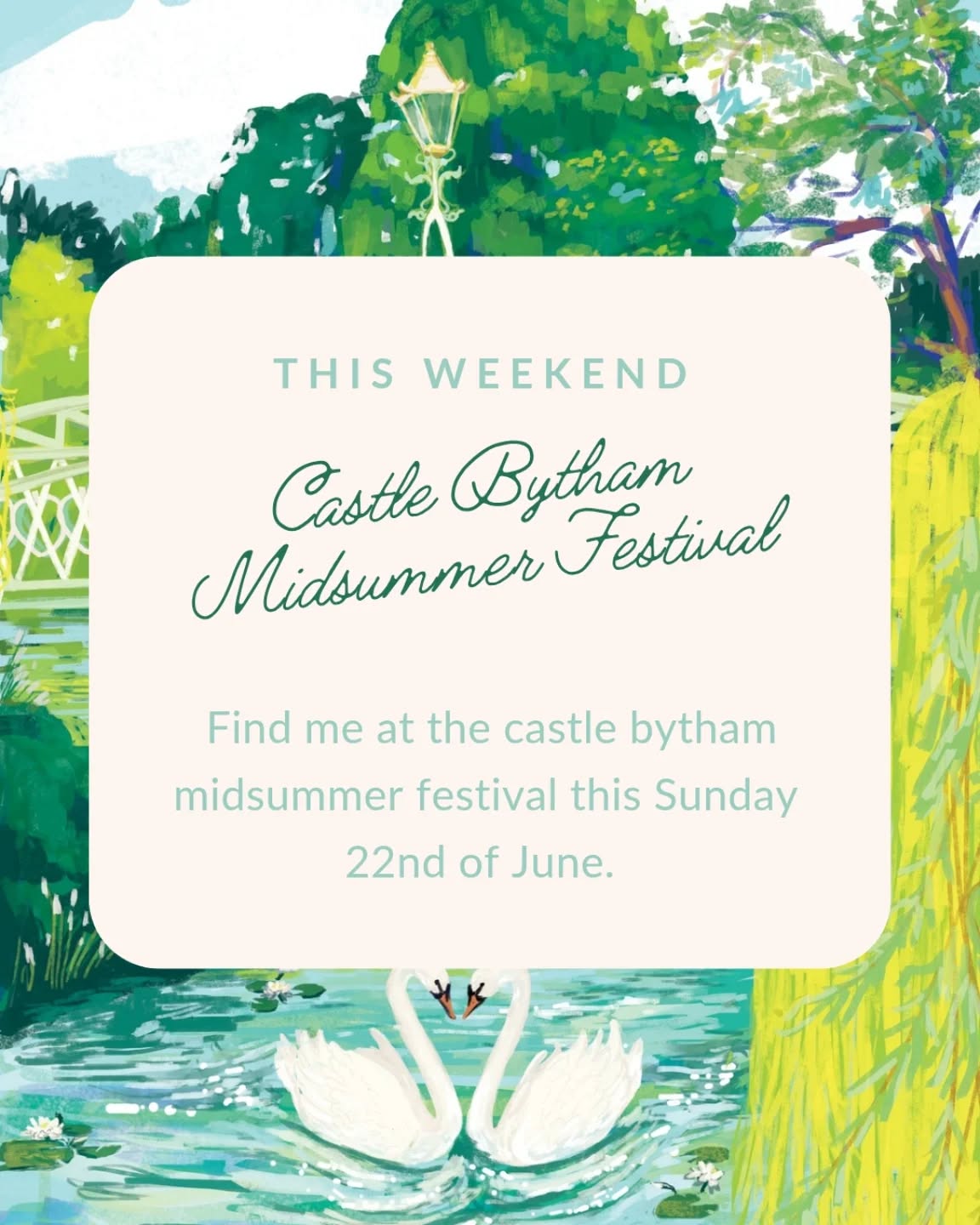It's that time again, and it's gonna be a scorcher 🌞
It's Castle Bythams Midsummer Festival this weekend and I'll be joining in again with my trusty... sweaty, gazebo and lots of colourful prints and cards. Come and find me Sunday 22nd and check out all the other amazing local businesses, the duck race and all the other usual fun.
#castlebytham #castlebythammidsummerfestival #discoverrutland #stamfordlincs #grantham #discoverlincolnshire #weekendmarket #weekendplans #market #summerfair #shopsmallshopstamford #stamfordlocal #stamforduk #rutlandart #stamfordart