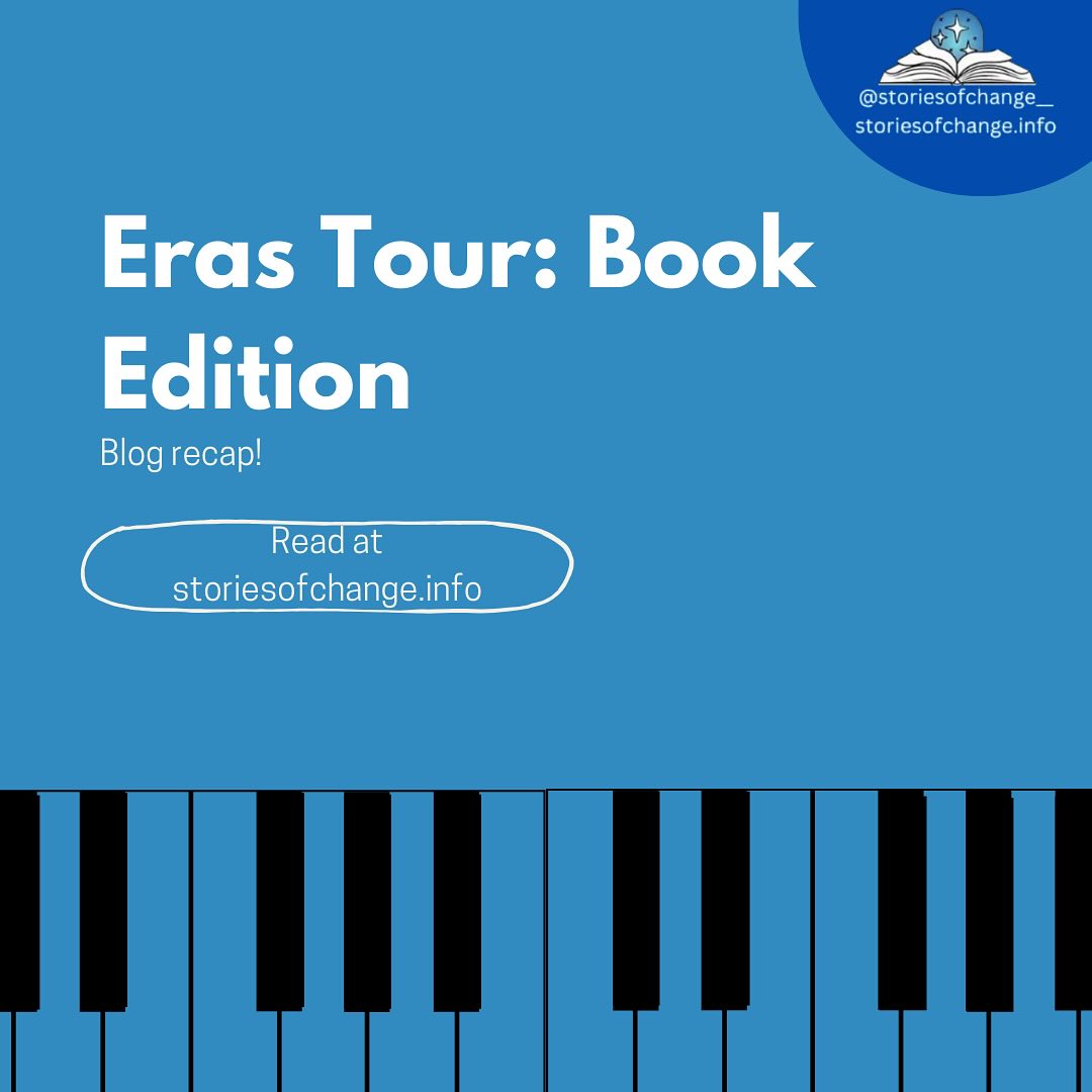 I miss the Era’s tour. Watching Taylor Swift on the screen was the most magical scene ever. But, let’s relive this Era’s tour experience by going through the different eras of books!
Check out the full blog on our website, storiesofchange.info. The blog is called Era’s Tour: Book Edition
#bookstagram #share #readers #storiesofchange #onepageatatime #books #communitymatters #literacy #booklover #bookaddict #bookgirlie #fantasyreader #fantasy #romance #explore #foryou #viral #trend #Trending #booktok #bookcampaign #campaign #author #read #storiesofchange #onepageatatime #blog #stories #YouthVoices #change #storiesofchange