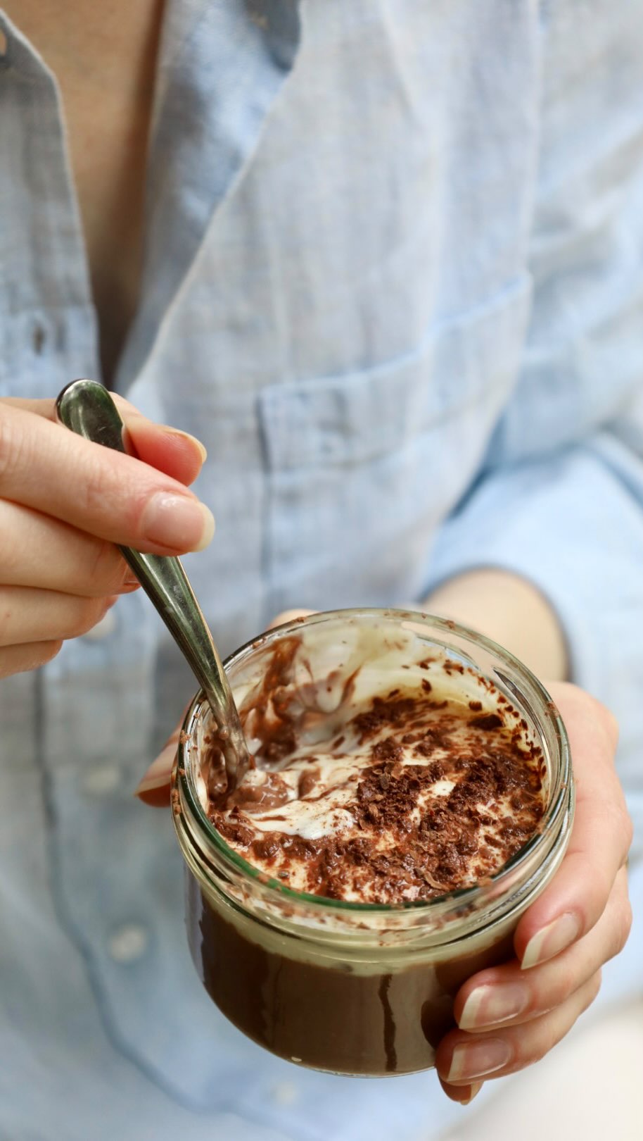This MOCHA CHIA PUDDING will be your new favourite chia pudding.
It’s rich, creamy, chocolatey and coffee infused. High in fibre, gluten-free, indulgent and healthy.
My mom and I created this recipe on our most recent holiday together. Check out our new page @cacao_coated and give us a follow 💛
Recipe below 👇 and on my blog!
Mocha Chia pudding recipe:
100g plain yoghurt unsweetened or vanilla
25g maple syrup
1 shot espresso (decaf)
20g cacao powder
20g chia seeds
30g almond milk
A small pinch of salt
Mix all the above until smooth and let sit for at least 15 minutes to thicken.
To serve top with a layer of yogurt (I used about 3 tbsp) and a dusting with cacao or chocolate shavings. Enjoy!
#chia #chiaseeds #chiapudding #healthydesserts