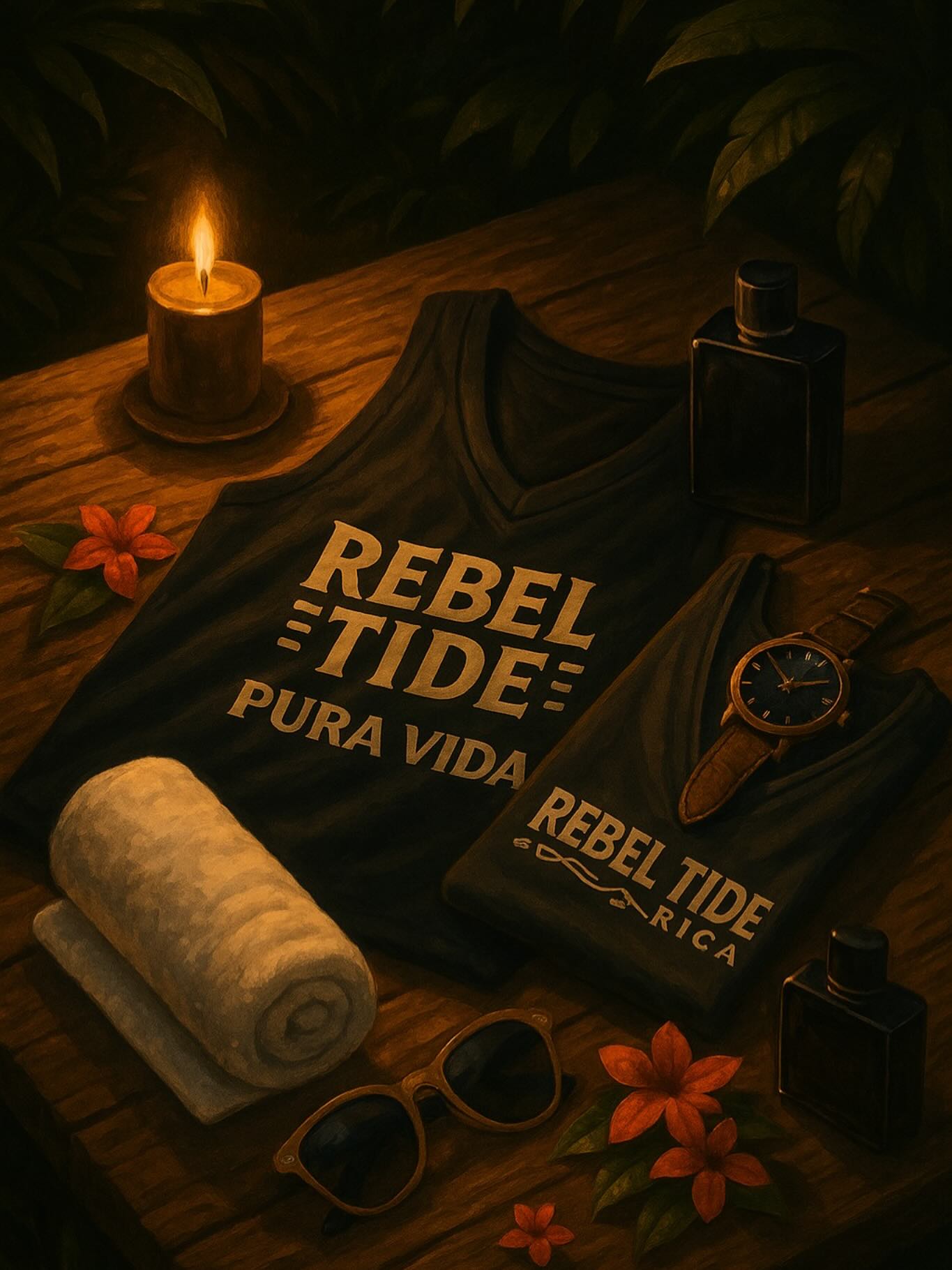 Out Late, Still Aligned
Not every rebel rises with the sun.
Some rise with the moon.
Out late. Aligned anyway.
🛒 Night-fit essentials → www.rebeltidecostarica.com
#RebelTideCostaRica #TideBorn #JungleNights #CostaRicaAfterDark #titoedition