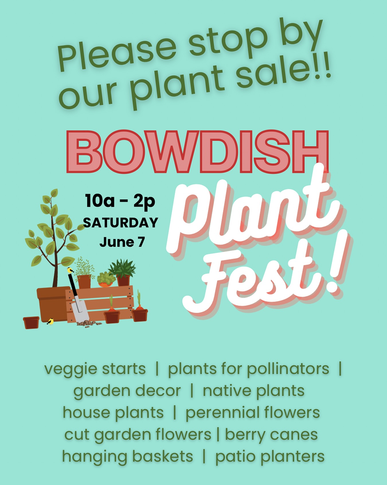 This Saturday!! Stop by our plant sale at @bowdishmiddlecvsd. All proceeds go to building our community garden and food forest this fall!
Thanks so much to everyone who helped us make this happen with donations and hard work and endless watering!