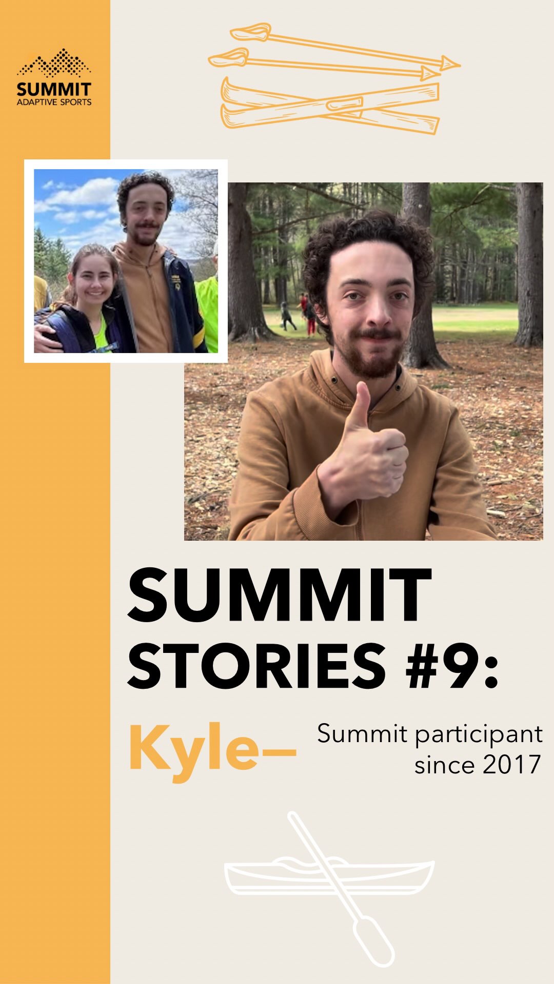 ☺️Meet Kyle! He’s been an athlete with Summit for eight years, and this is what he has to say about his experience!
🧡🩵
Summit Stories is a new spotlight video series by Summit Adaptive Sports. Each spotlight is designed to capture personal experiences, and the impact of adaptive sports, helping to showcase our organization’s mission and community.
🧡🩵
#SummitStories #VolunteersRock #InclusiveEducation #AccessibilityMatters #BreakingBarriers #AdaptiveSkills #BuildingCommunity #AbilityNotDisability #StrengthInMotion