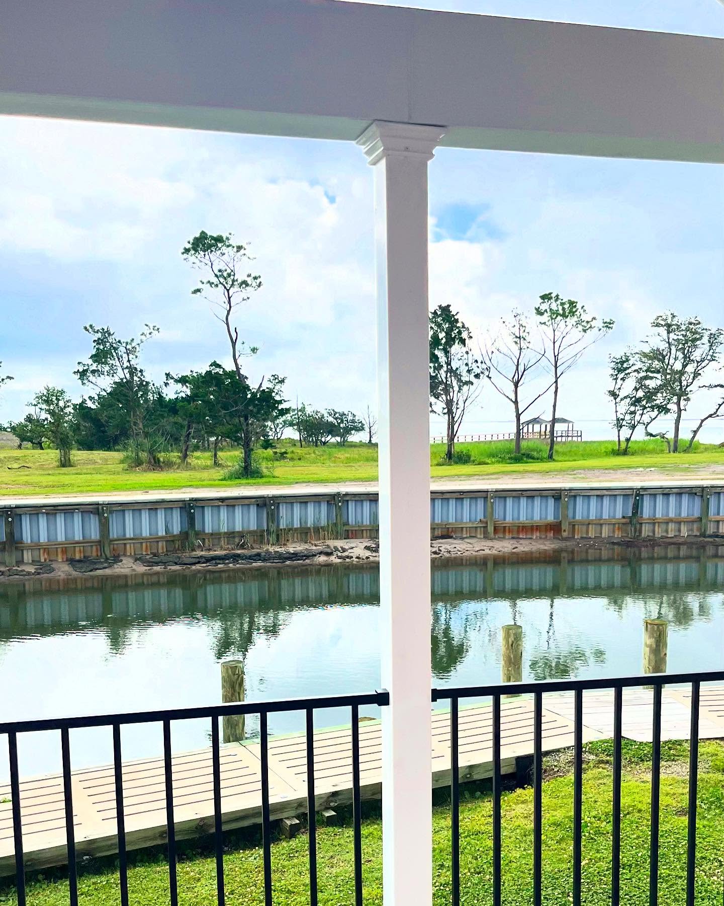 This brand new 2025 Athens park model is ready for you to come decorate with all your favorite things while enjoying this fantastic view from your front porch. Give us a call for all the details: board and batten siding, metal roof, stainless appliances, farmhouse sink, nice bathroom, bedroom, and loft. Call Chris at 252-725-0820. Atlantic RV Resort is a brand-new waterfront RV park, the sister park to Harkers Island RV Resort. Swimming pool, boat ramp, on-site restaurant, dock with fish cleaning station, pirate ship playground, dog park, and pickleball courts coming soon. Lot rent is 6500 a year. 🐟🦀🦐🏠🏡 #atlanticrv #coresounders #atlantic #hirv #harkersislandrv #wildwills