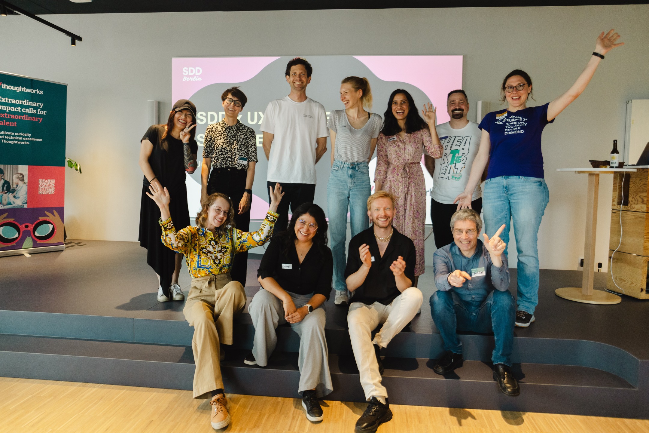 We still feel the energy from last week's kick-off event @sddberlin X @uxcampeurope at @thoughtworks Berlin! A heartfelt thank you to Thoughtworks Berlin for their generous #sponsorship and for #hosting us in such an inspiring environment.
This year marks our third partnership with UXcamp Europe, and it continues to evolve beautifully! Each event brings new speakers and fresh insights, ensuring that we never get bored.
The evening featured an engaging lineup of #speakers:
@a.p.petersen from @sprind_bundesagentur encouraged us to step out of the design bubble and embrace interdisciplinary collaboration, drawing from his work on the EU Digital Wallet.
Julia Oberndörfer @jul_ou from @intive_tech shared her thoughts on how the definition of AI shifts over time, urging us to focus on systems thinking rather than rushing to solutions.
Mitchell Evan from TPGi emphasized the importance of integrating accessibility from the start, reminding us that regulation can drive innovation rather than stifle it.
The #discussion circles allowed attendees to engage directly with the speakers, fostering meaningful conversations and connections. There was also a wonderful and vibrant atmosphere to #network, complemented by yummy pretzels and drinks that kept the energy high!
A big thank you to Holger Eggert and Stefanie Bluhm from @uxcampeurope for this wonderful collaboration, to DJ V @cyantifik for her magical melodic journey-infused beats and to our photographer @arundhati.shenoy for capturing the event's essence. Cheers to our fourth collaboration in #2026!
As we transitioned into the weekend, the energy continued to build at UXcamp Europe, one of the largest #unconferences for #UX professionals. With over 600 participants, it was a fantastic opportunity to network, share ideas, and celebrate our vibrant community.
Let’s keep this momentum going and continue to inspire one another as we shape the #future of #design #together! 🌍✨
#ServiceDesignDrinksBerlin #SDDBerlin #ServiceDesign #Berlin #UXCampEurope #BerlinUX #CommunityDriven #Thoughtworks