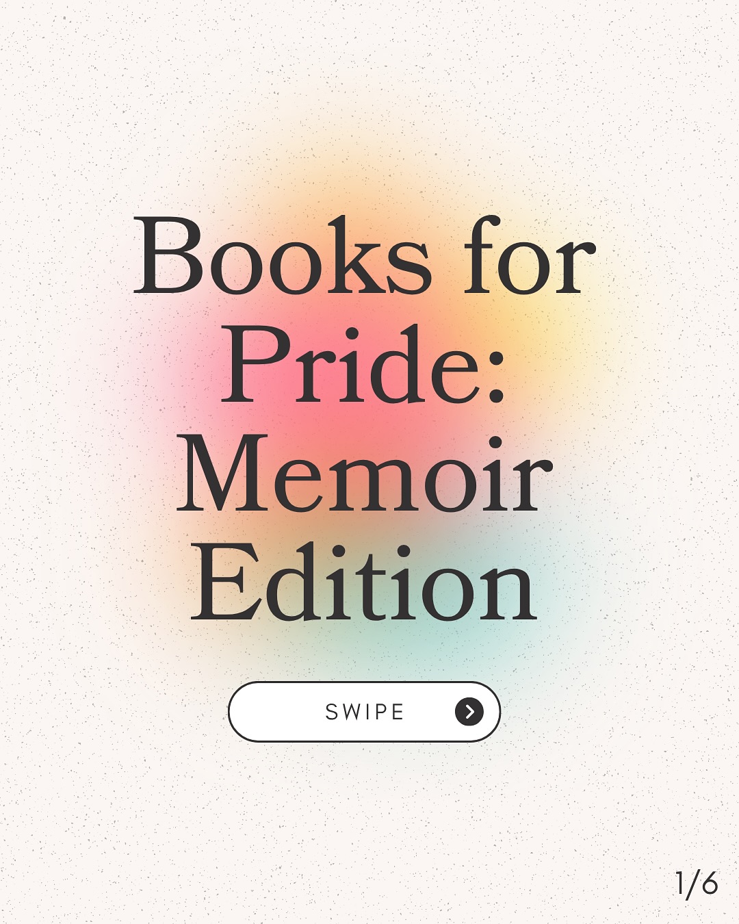 Happy Pride!! 🏳️🌈🏳️⚧️ This month, we’re excited to share content about all things Pride — from books and films we love, to current and historical events that impact us. To start off, we’re highlighting some amazing memoirs to check out. Stay tuned for more book recommendations in the coming weeks (and don’t be afraid to share your own in the comments)!! 🌈📚