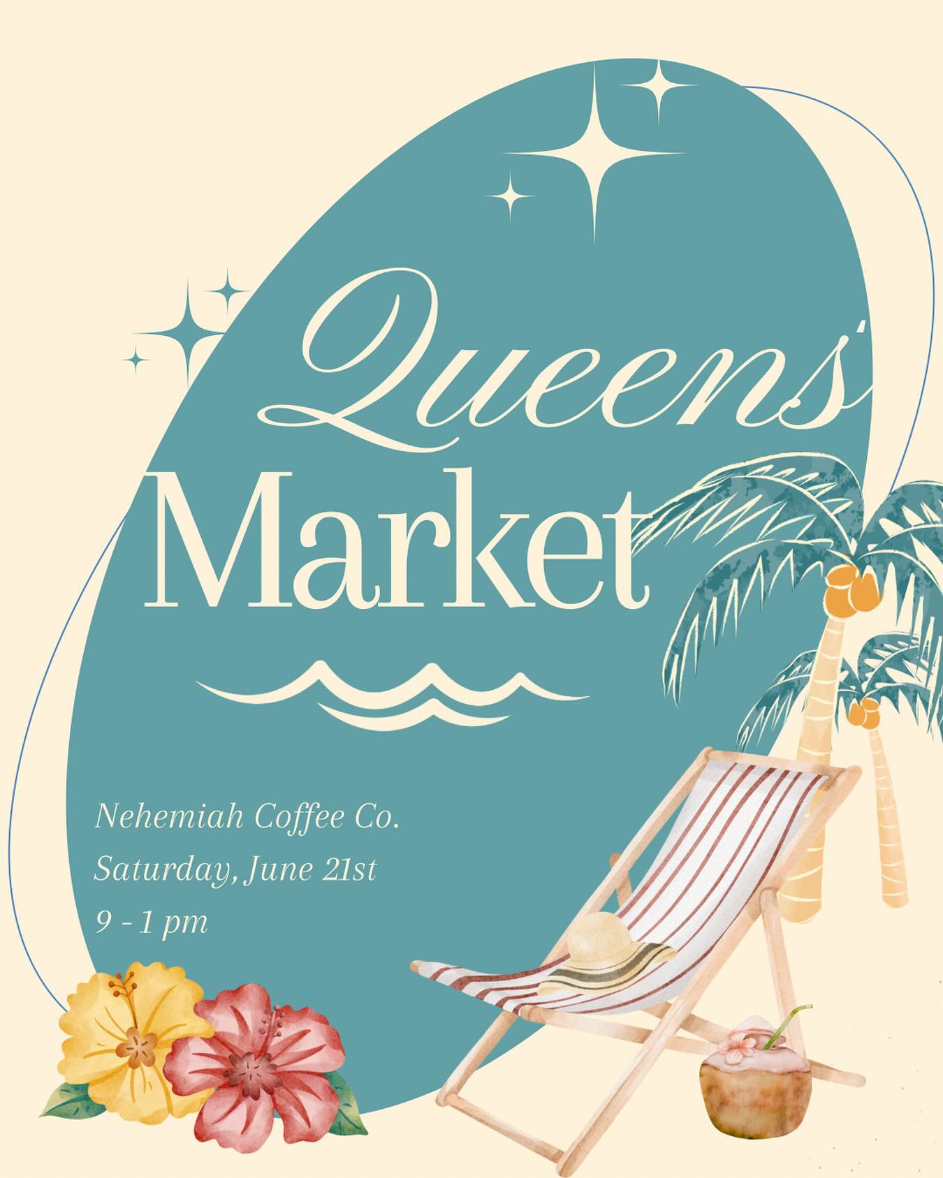 Queens Market will be returning to @nehemiahcoffeeco for an indoor summer vendor market on Saturday, June 21, 9am-1pm! Catch us there for your next read!!
#dallas #dallastexas #dfw #dallasmarket #arlington #arlingtontx
