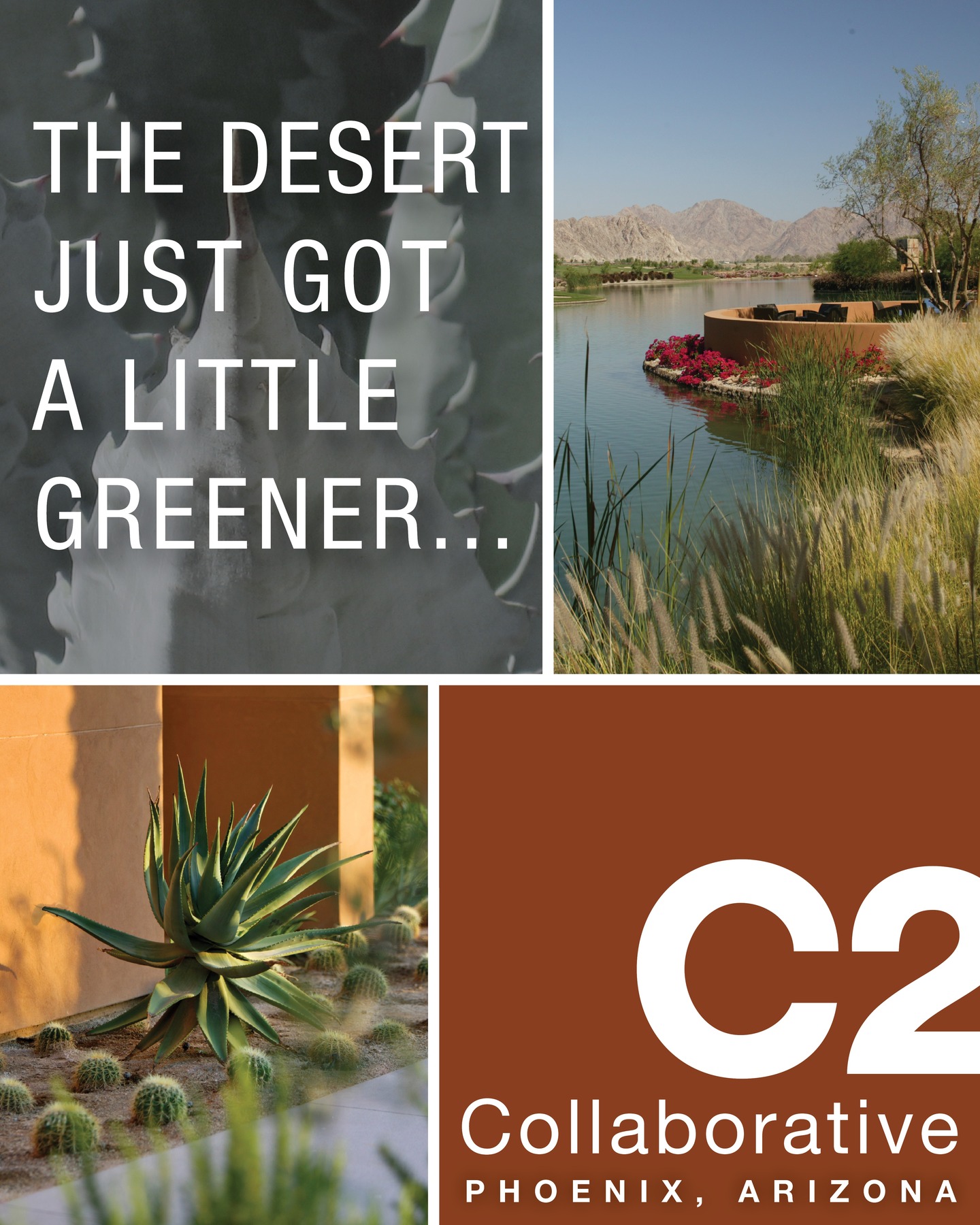 We’re growing! 🌵
C2 Collaborative is proud to announce our expansion into Phoenix, Arizona, bringing our experience in planning and landscape architecture to the Southwest.
Our mission remains the same: to provide outstanding design services by always challenging our creative and technical boundaries, and forging strong relationships with our clients, the design community, and the built environment.
We’re excited to begin this new chapter and look forward to connecting with new partners across Arizona. Reach out today and let’s start collaborating!
.
.
.
#C2Collaborative #ArizonaExpansion #LandscapeArchitecture #LandArch #LandscapeDesign #SouthwestDesign
