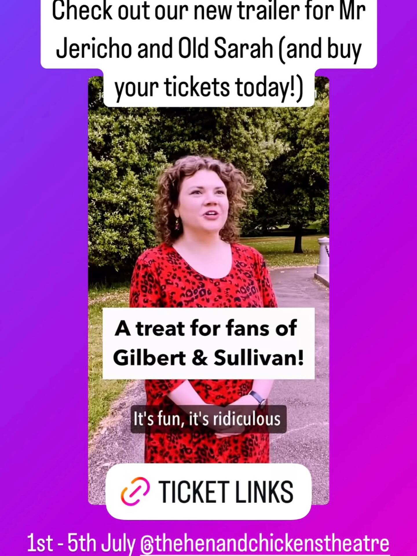 Looking forward to this fun show at
The Hens & Chickens Theatre Bar#JamFactoryOpera