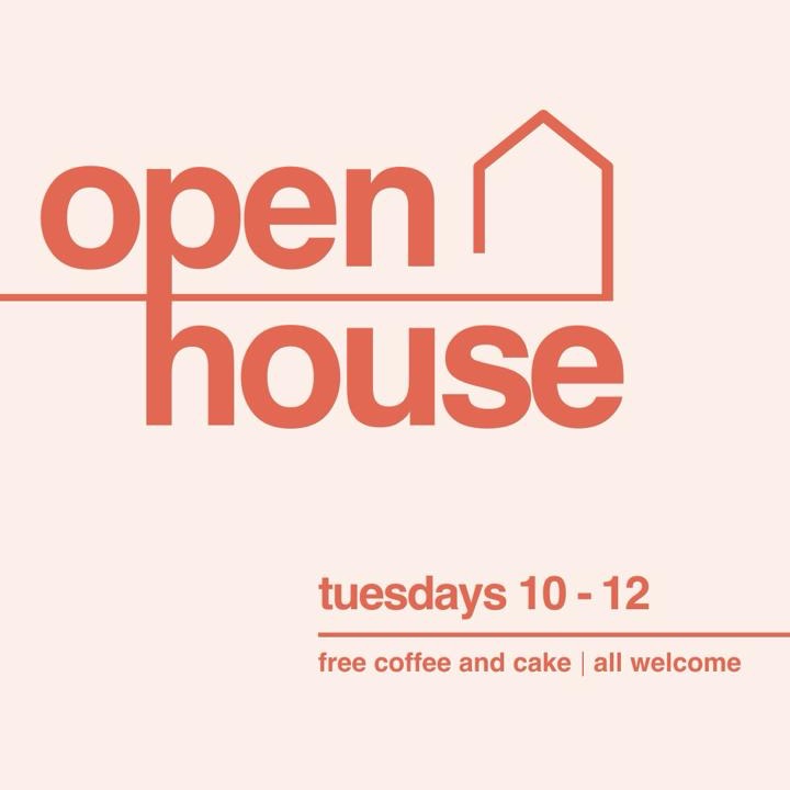 Starting this Tuesday 10th June, we are launching Open House, a chance to connect with others from the community in a relaxed and welcoming environment. You'd be so welcome to come along for cake and a cuppa anytime between 10am and 12pm every Tuesday.
