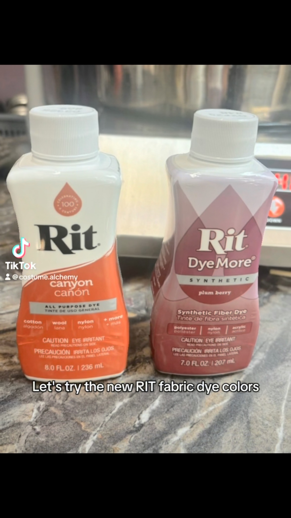 Trying out the new RIT colours Canyon and Plum Berry. I still have a couple samples left over from gifts with purchases, send me a DM and I'll send them out to you, No Charge! What do you guys think of the new colours ? Available on our website now! #RIT #Dyer @breakdown.artist