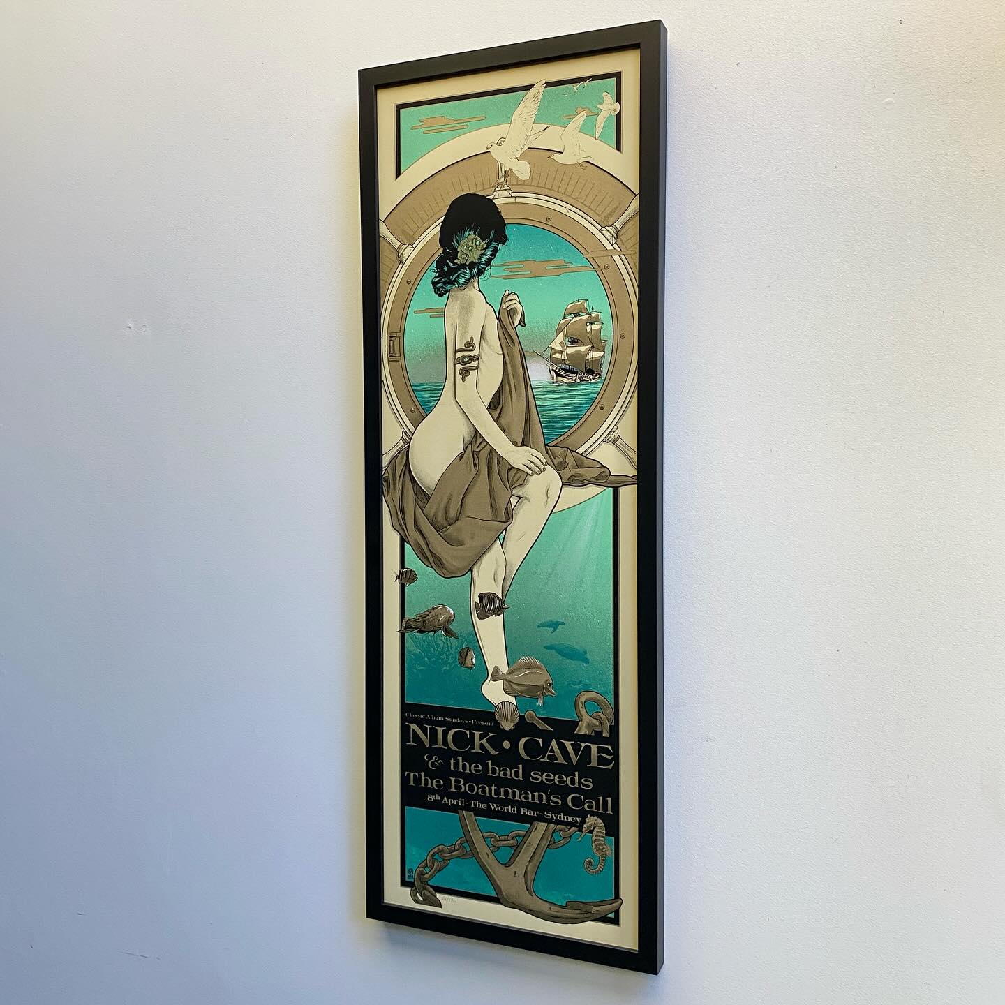 Nick Cave & the Bad Seeds. Only one! Available in the gallery or at our webstore.
#vancekelly
#nickcave
#nickcaveandthebadseeds
#rockconcertposter
#gigposter
#crawfordpicturemouldings
#nzframers