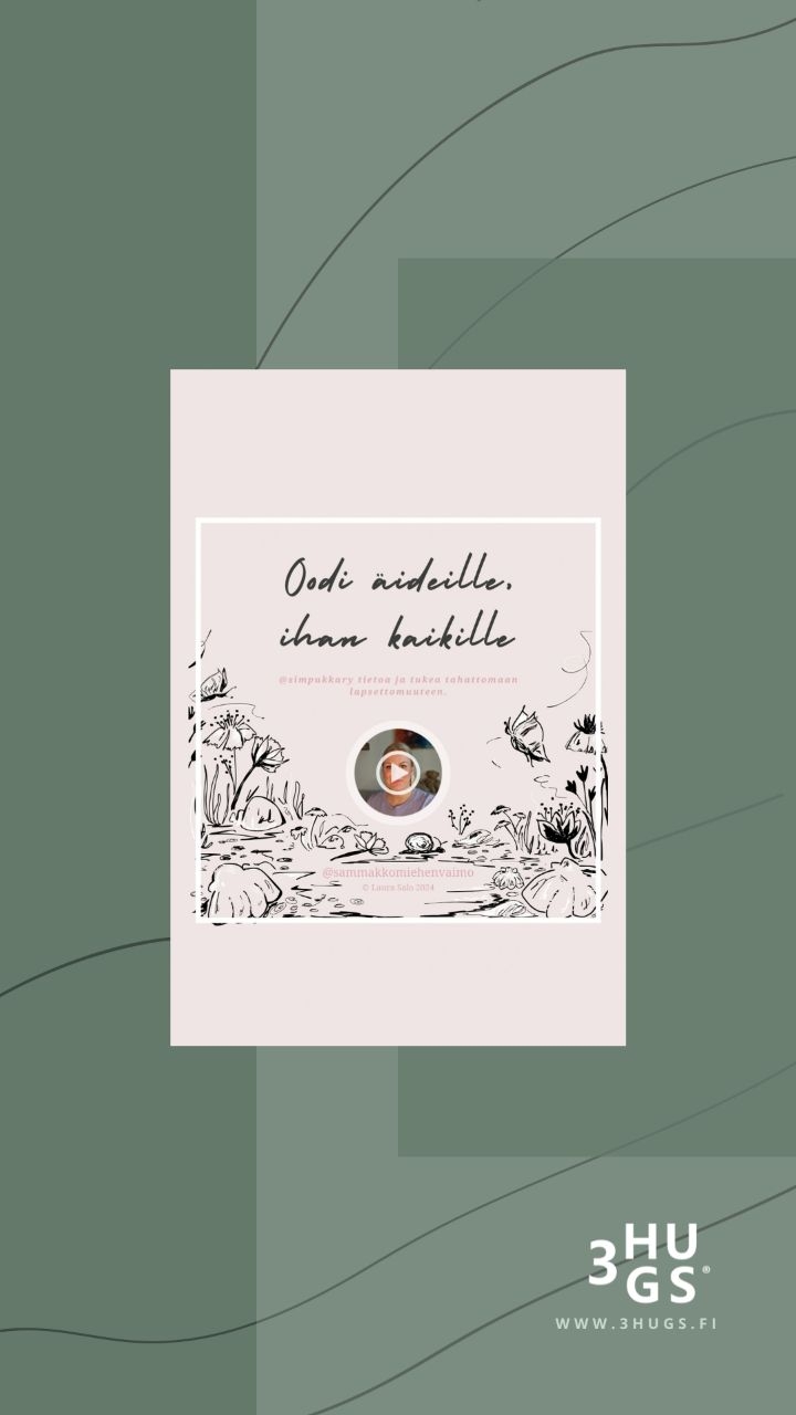 vahvaa 3hugs.fi:n ydintä on tuottaa luovaa kirjallista osaamista brändien käyttöön, kuten kirjallisen sisällön tai esimerkiksi brändirunojen kautta. tätä varten referenssikansiota löytyy myös tililtä @sammakkomiehenvaimo (joka muuten on Lauran runoilijanimi).
eilen vietettiin lapsettomien lauantaita ja oli itselleni tärkeää voida puhua äitiyden monista merkityksistä sekä tarjota tietoa myös tahattomasta lapsettomuudesta.
tiesitkö, että tahaton lapsettomuus koskettaa joka viidettä hedelmällisessä iässä olevaa suomalaista? 🧡
Simpukka ry @simpukkary on tahattomasti lapsettomien yhteisö ja asiantuntijaorganisaatio. vuonna 1988 perustettu Simpukka edistää lapsettomien asemaa tiedon, tuen ja vaikuttamisen keinoin. Simpukan tavoitteena on, että Suomessa jokainen tahattoman lapsettomuuden kohtaava saa apua ja tukea.
K I I T O S sinulle, että ajattelet ja ymmärrät äitiyden monta merkitystä tänä äitienpäivä viikonloppuna.
äitienpäivän rauhaa kaikille toivottaen,
🐸 @sammakkomiehenvaimo
Runo & kuvitus © Laura Salo 2025
ps. mainitsethan runoa lainatessasi aina tekijän tiedot. kiitos 🧡
.
.
.
// ME LUOMME TARINOITA,
JOTKA PUHUTTAVAT
HUOMENNA.
💚 3HUGS.FI ~ huomisen markkinointia.
#3hugsfi #3hugsmarketing #3hugsbranding #huomisenmarkkinointia #brändäys #markkinointi #äitienpäivä #brändiruno #simpukkary #tahatonlapsettomuus